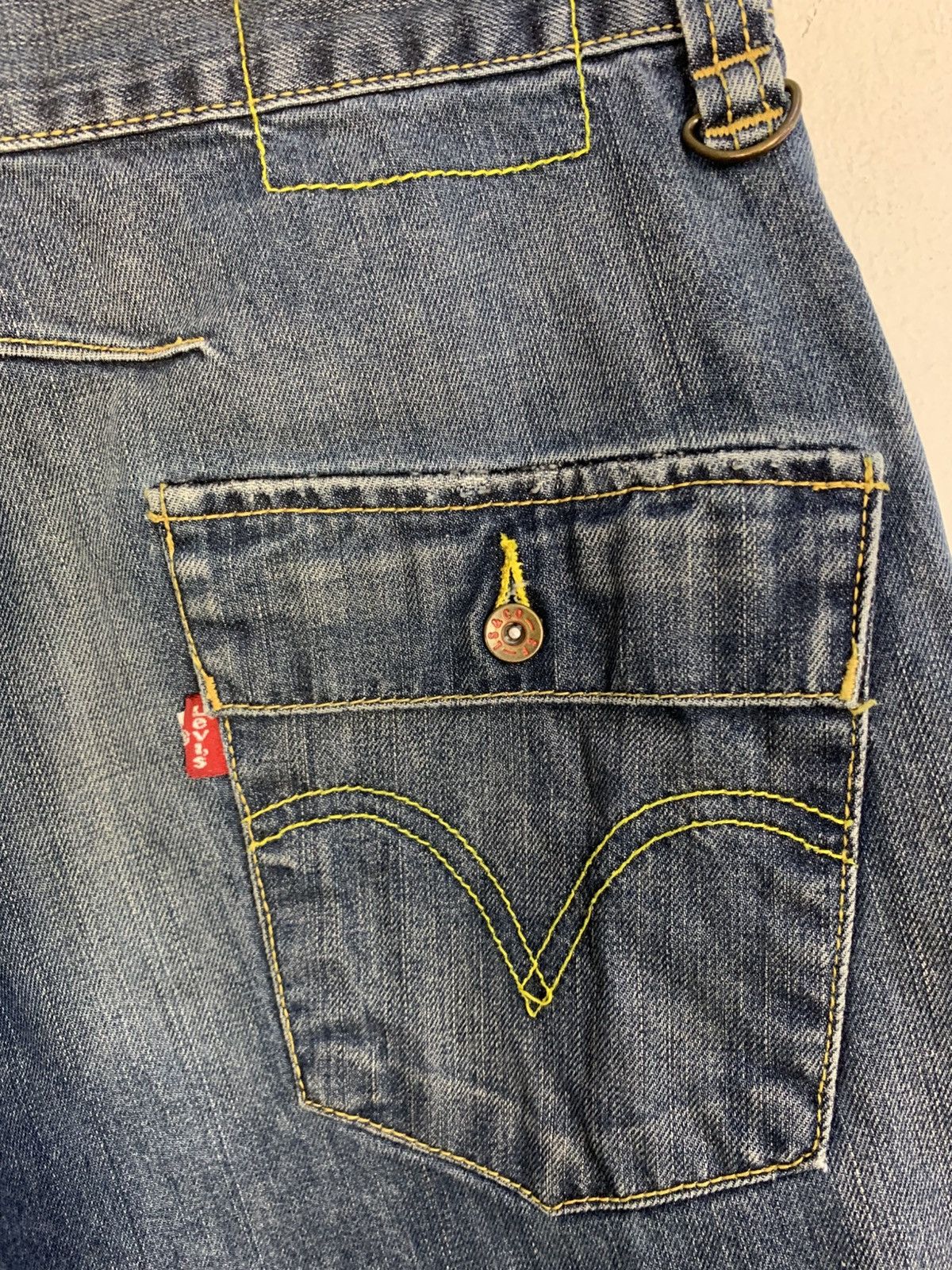Levi's Rare Levis Europe 102 Uomo Twisted Denim Baggy Knee Padded Size US 30 / EU 46 - 6 Thumbnail