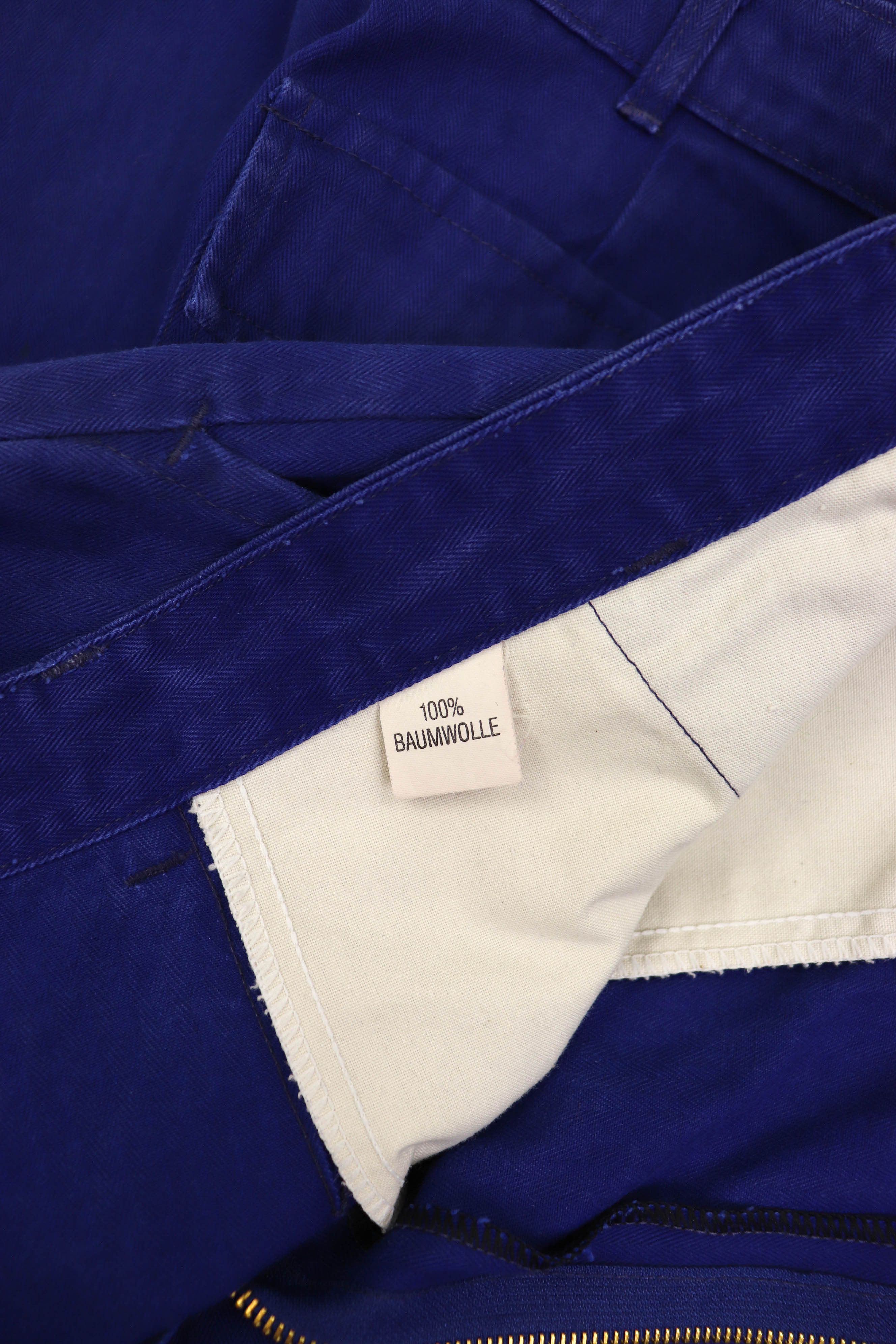 Vintage Vintage French Workers SANFOR Blue Cotton Chore Pants Size US 40 / EU 56 - 13 Thumbnail