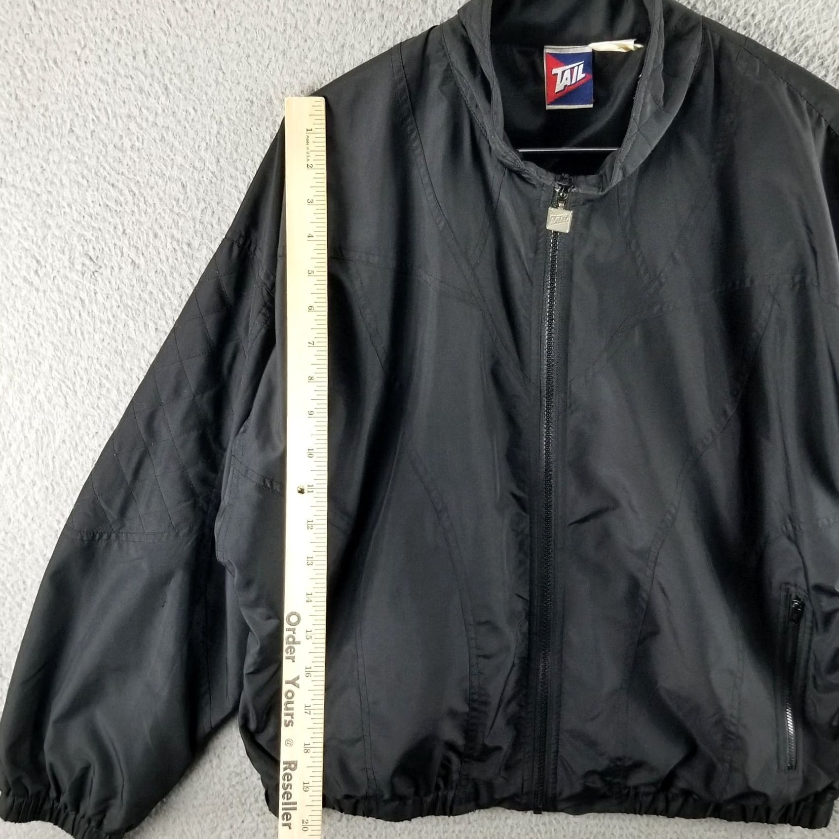 Vintage VINTAGE Tail 80s Windbreaker Track Jacket Women Large Black Zip Size L / US 10 / IT 46 - 4 Thumbnail
