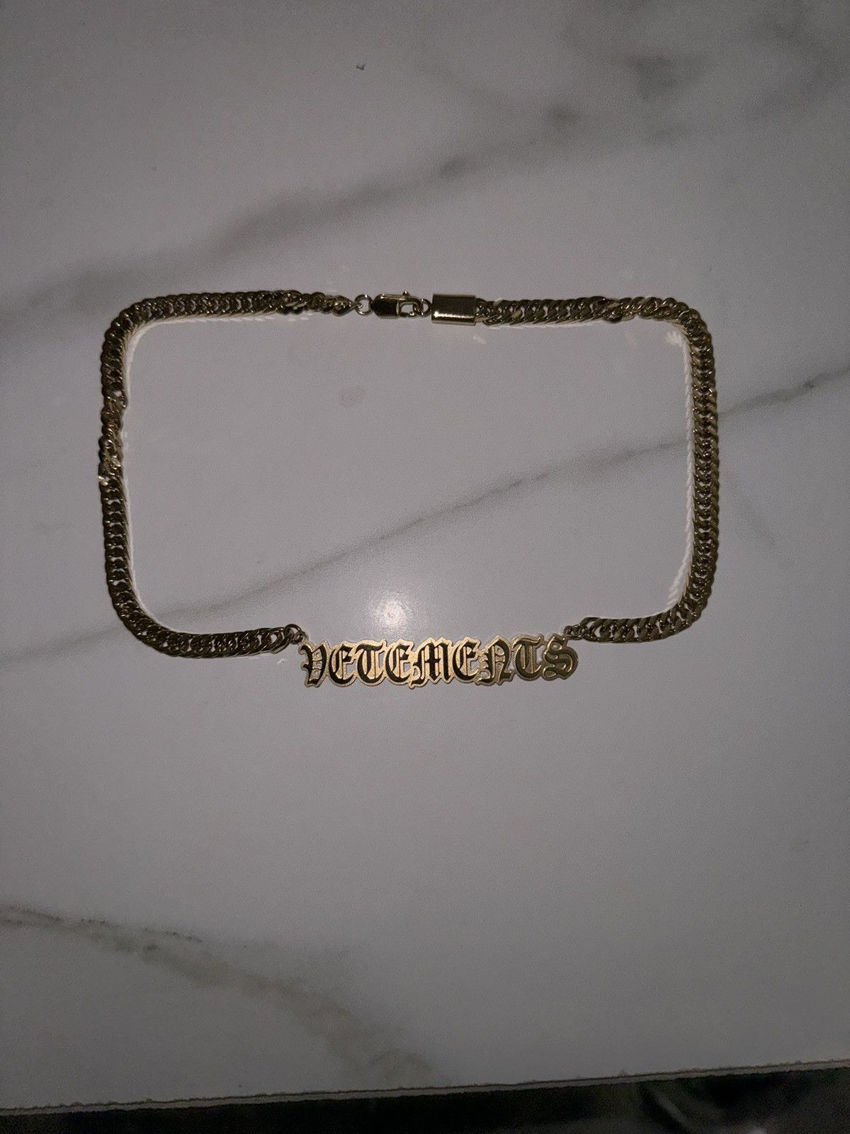 Vetements Vetements golden gothic necklace Size ONE SIZE - 3 Thumbnail