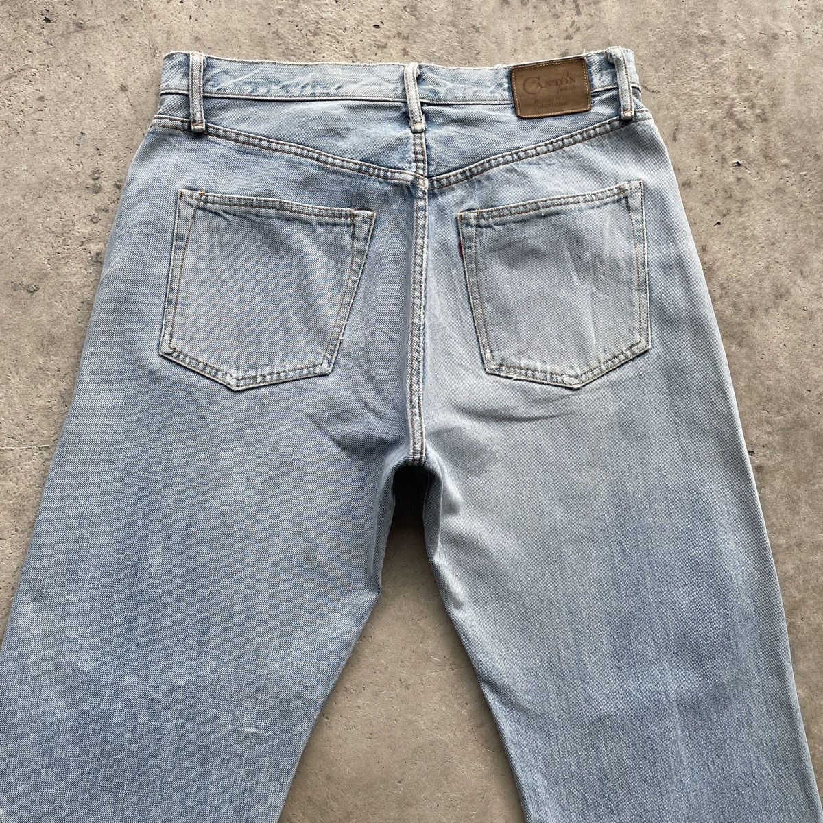 Japanese Brand × Jean × Vintage Vintage Japanese Distressed Light Wash Faded Jeans Pants Size US 32 / EU 48 - 13 Thumbnail