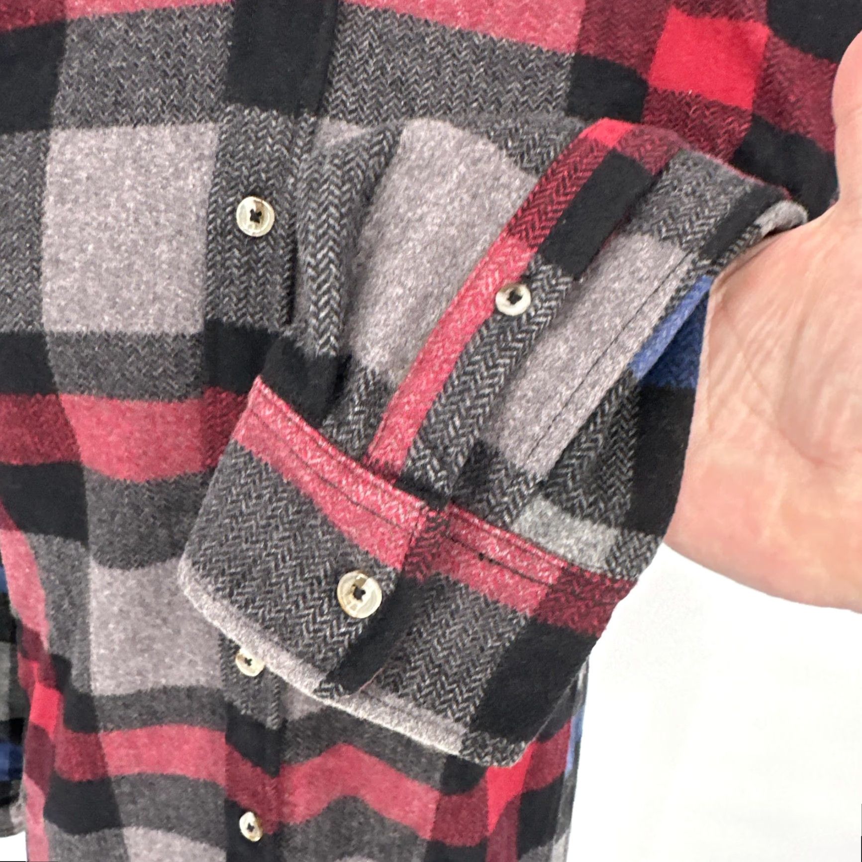 Reason Reason Shirt Mens Large Multicolor Red Plaid Mind Your Own Business Graphic Back Streetwear Button-Up Short Description Not Included Size US L / EU 52-54 / 3 - 6 Thumbnail