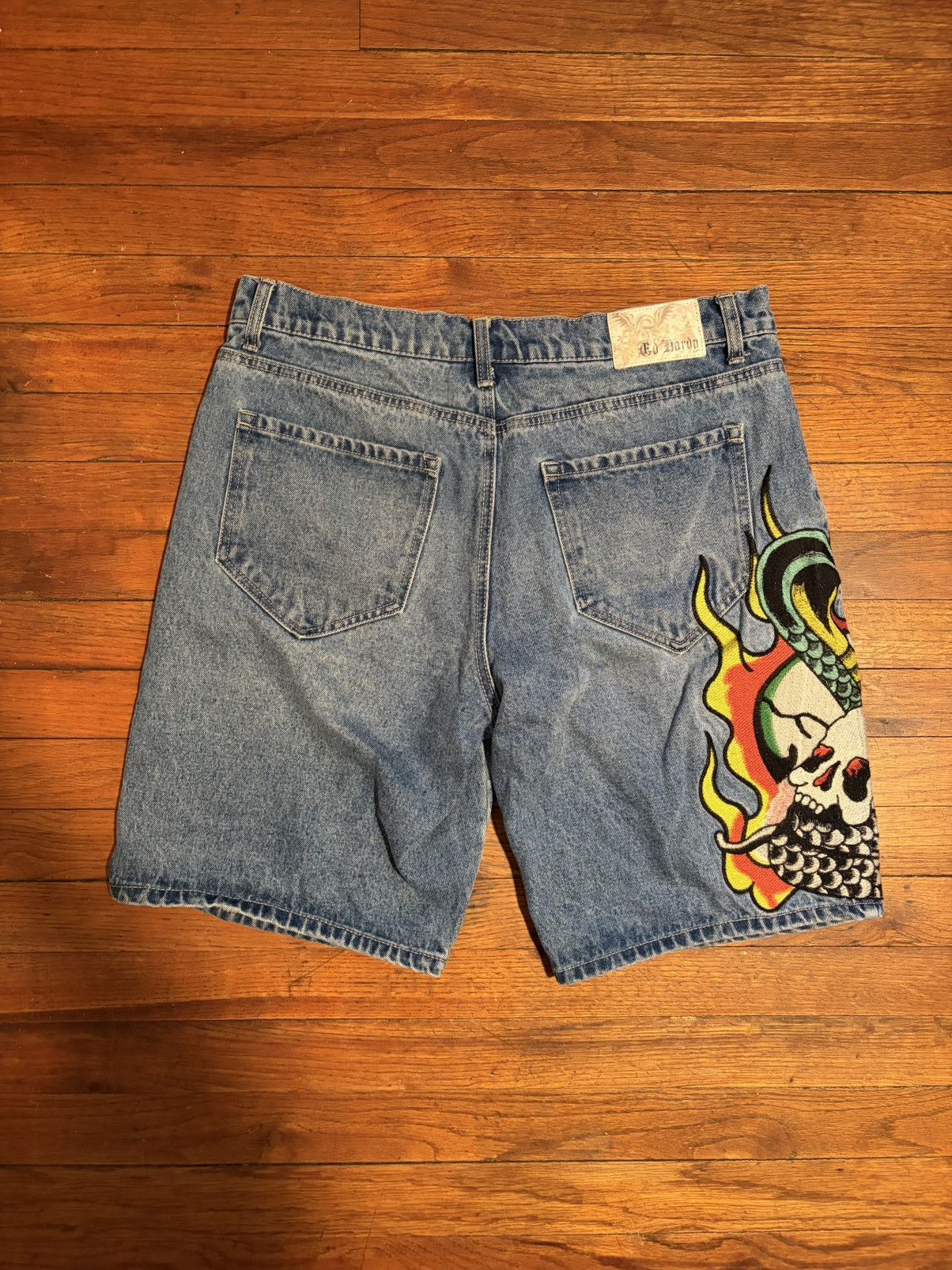Ed Hardy Ed Hardy Denim Shorts Size US 32 / EU 48 - 2 Thumbnail
