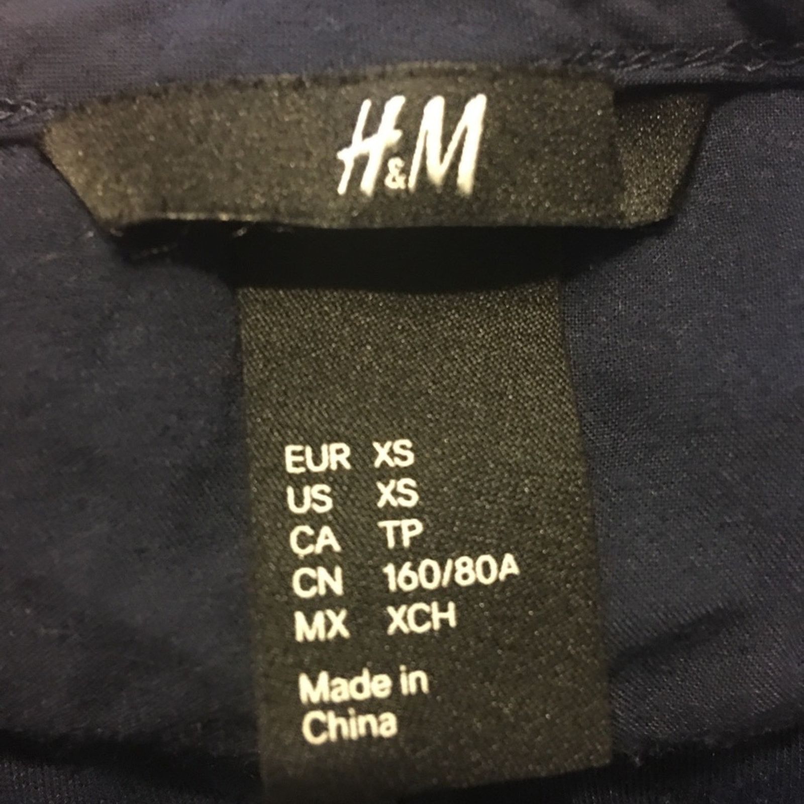 H&M H&M Navy blue Soft pull over top XS Size XS / US 0-2 / IT 36-38 - 7 Thumbnail