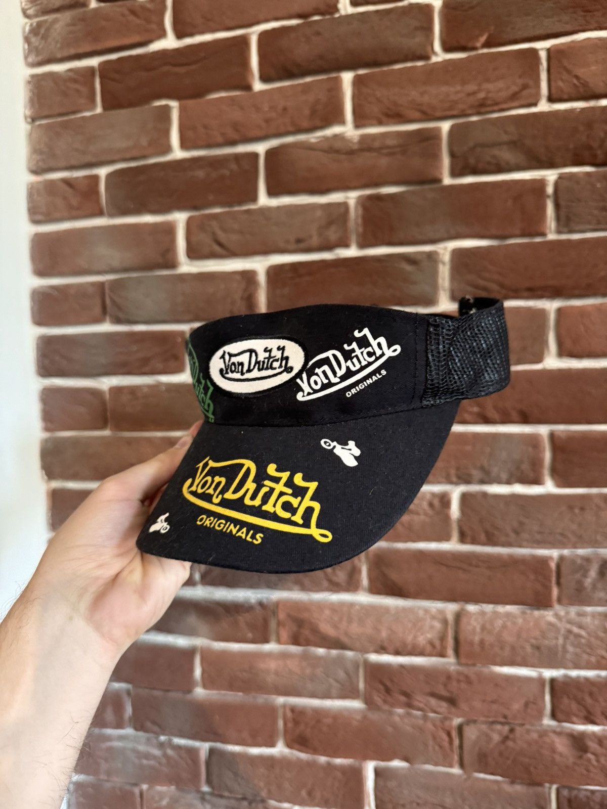 Von Dutch Von Dutch Visor Cap Logo Hype Design Hat Travis Scott Style Size ONE SIZE - 4 Thumbnail