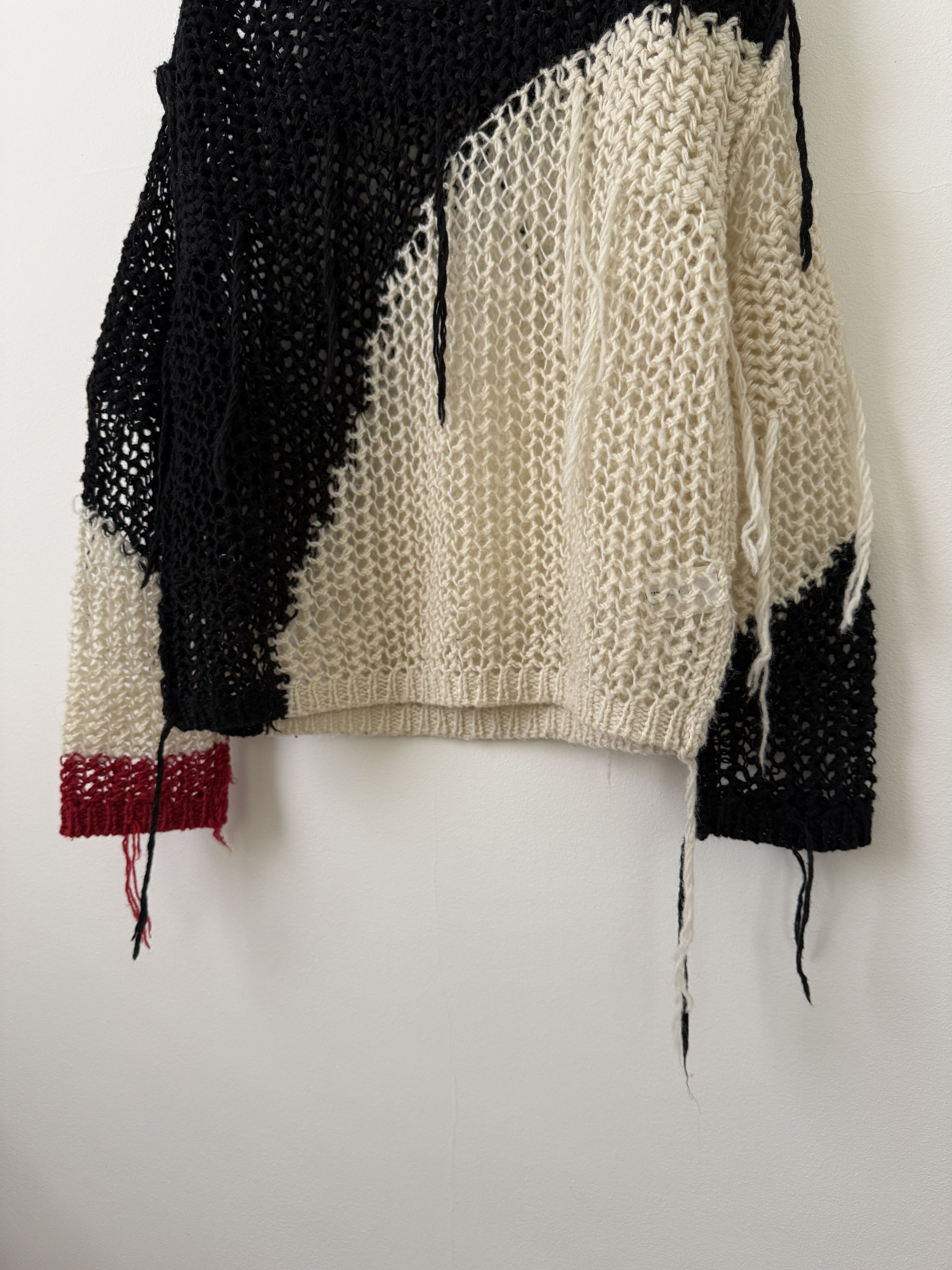 Blackmeans Ono Yukinori Distressed Knitted Sweater Size US M / EU 48-50 / 2 - 5 Thumbnail