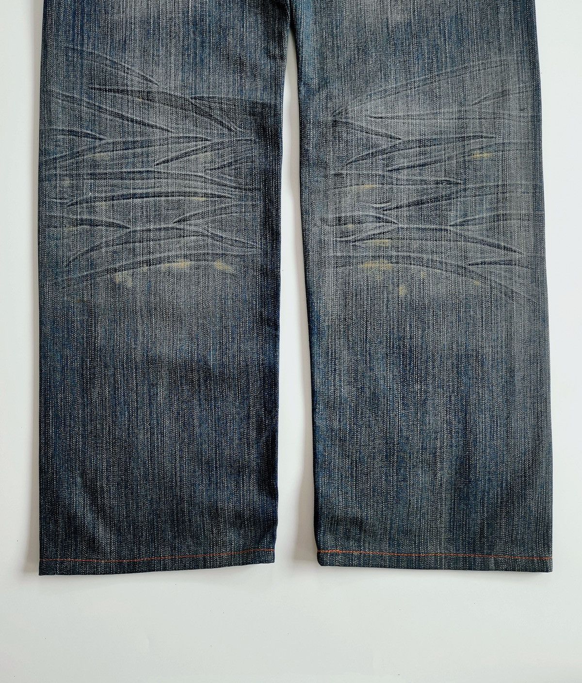 Tornado Mart Boycott Japan Corduroy Mix Repaired Distressed Jeans Size US 31 - 7 Thumbnail