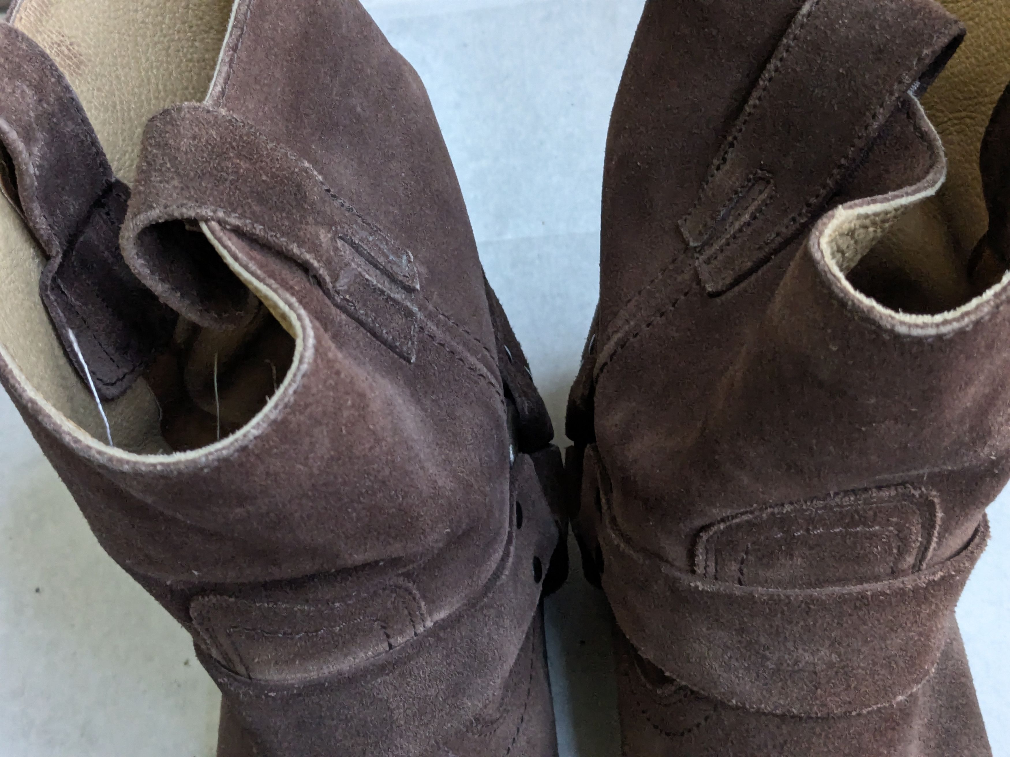 Frye Frye Harness Boots Brown 13 D Suede Leather Buckle Size US 13 / EU 46 - 2 Thumbnail