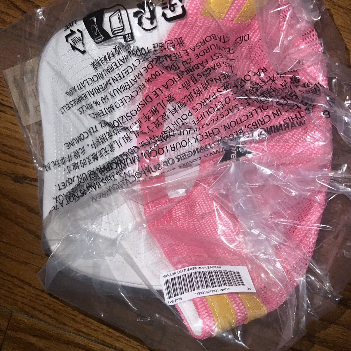 Supreme × Vanson Leathers Supreme Vanson Leathers Mesh Back 6-panel Pink Hat size: OS Size ONE SIZE - 4 Thumbnail