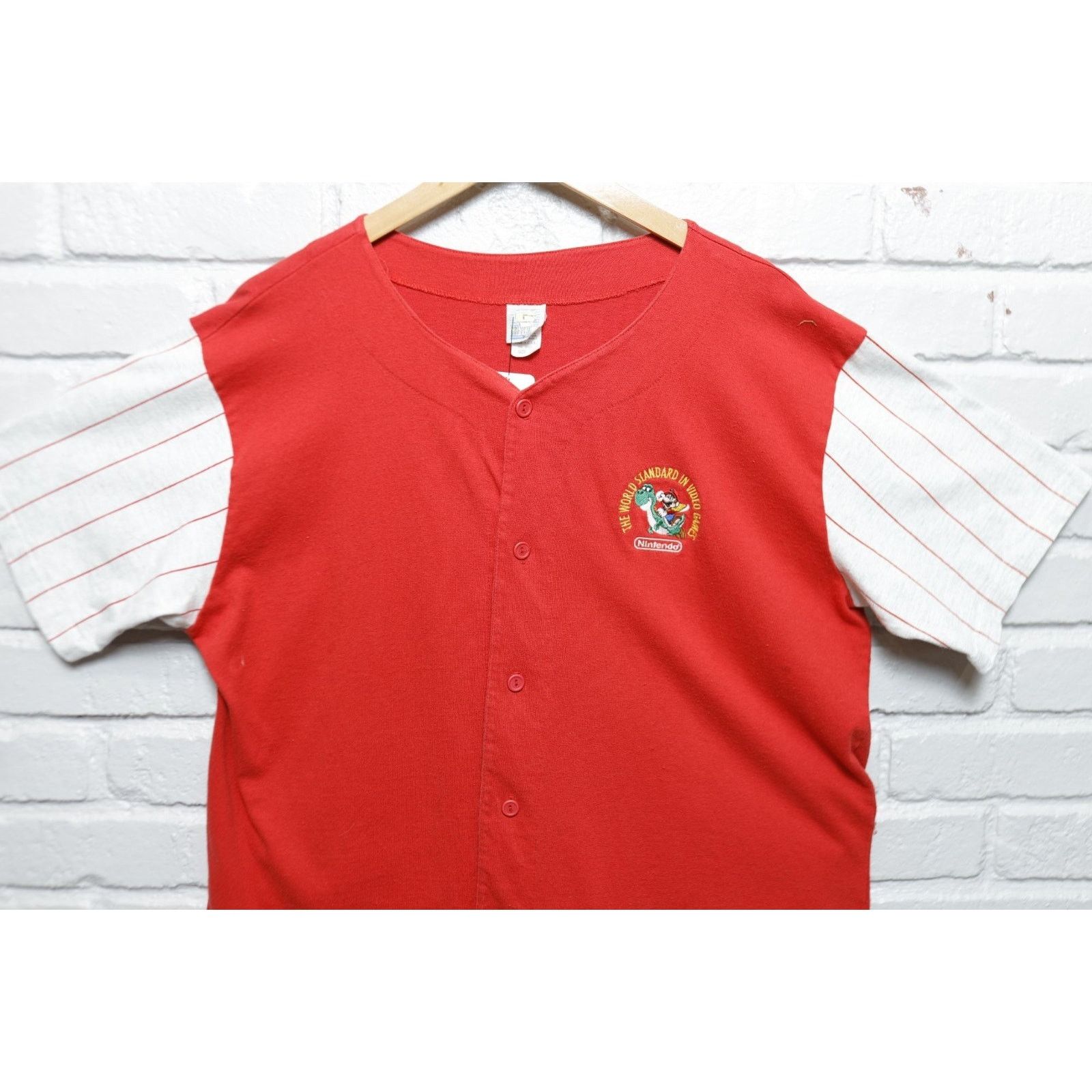 Vintage Nintendo Merchandising Vintage Super Mario Jersey Large 90s Size US L / EU 52-54 / 3 - 4 Thumbnail