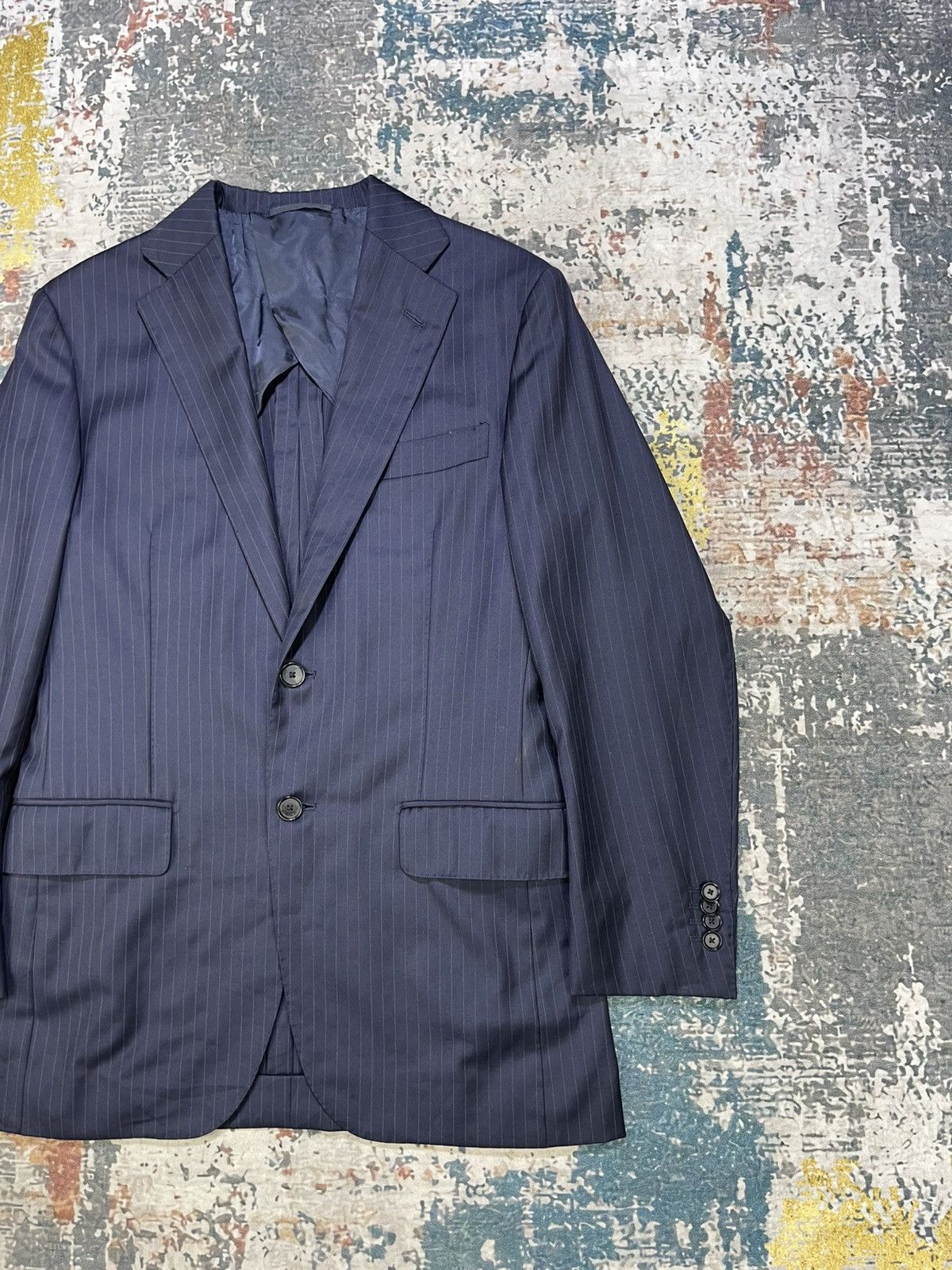 Loro Piana SHIPS x Loro Piana Pinstripes Double Slit Blazers Size US S / EU 44-46 / 1 - 3 Thumbnail