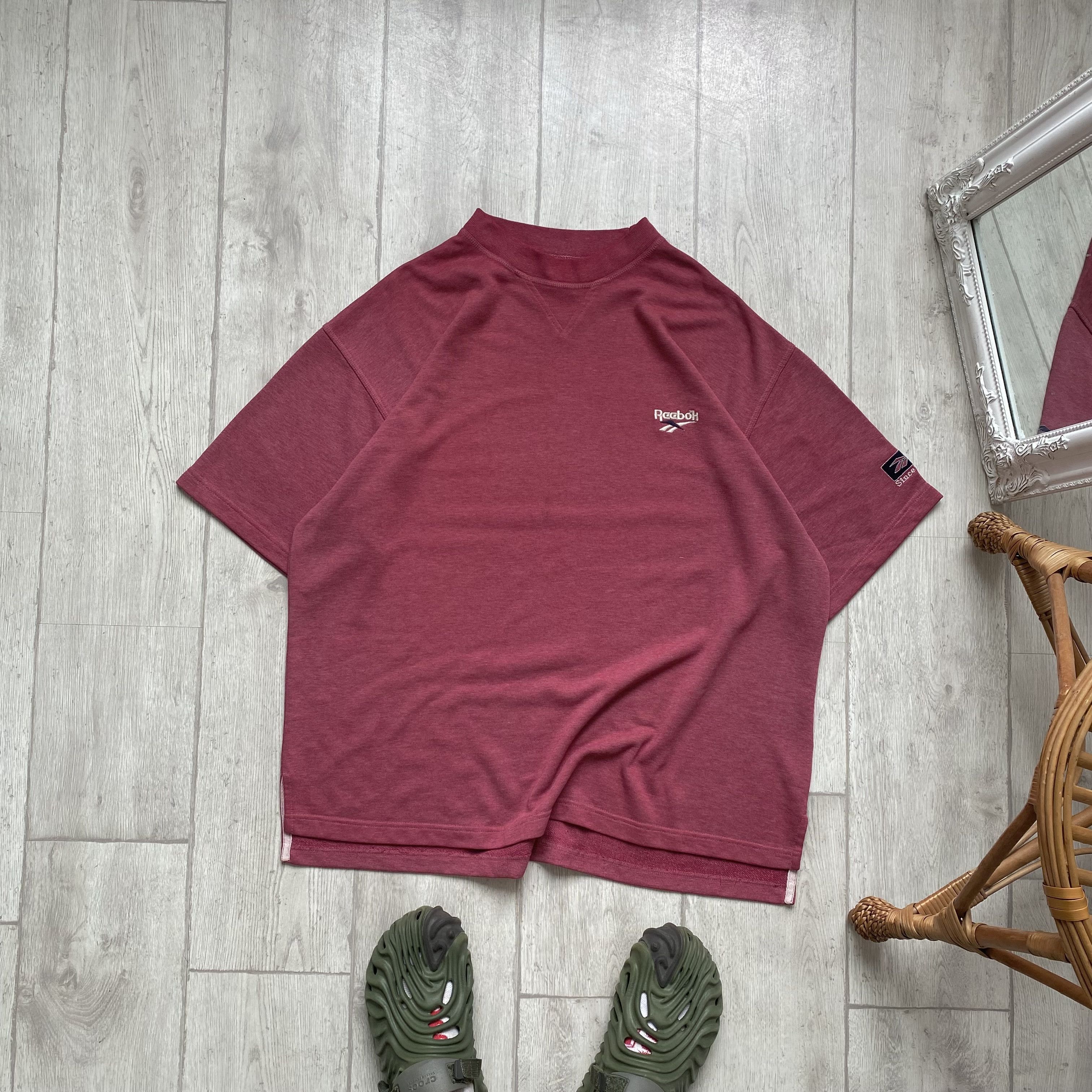 Reebok Vintage 80s Reebok heavy boxy tee sweat t-shirt Size US XL / EU 56 / 4 - 1 Thumbnail