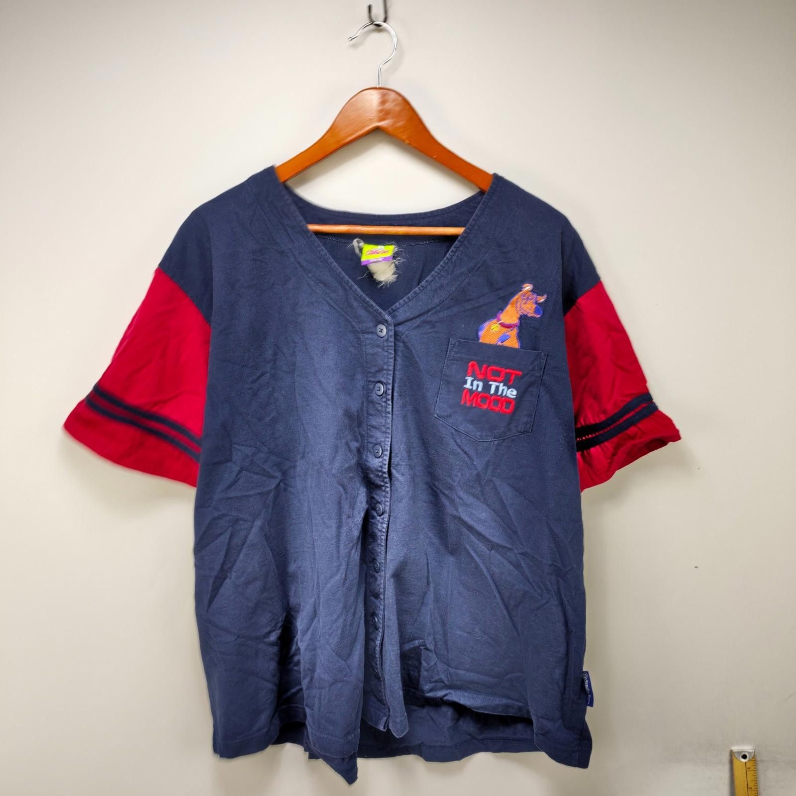 Vintage Vintage Scooby Doo Baseball Jersey Shirt Womens XL Size XL / US 12-14 / IT 48-50 - 1 Thumbnail