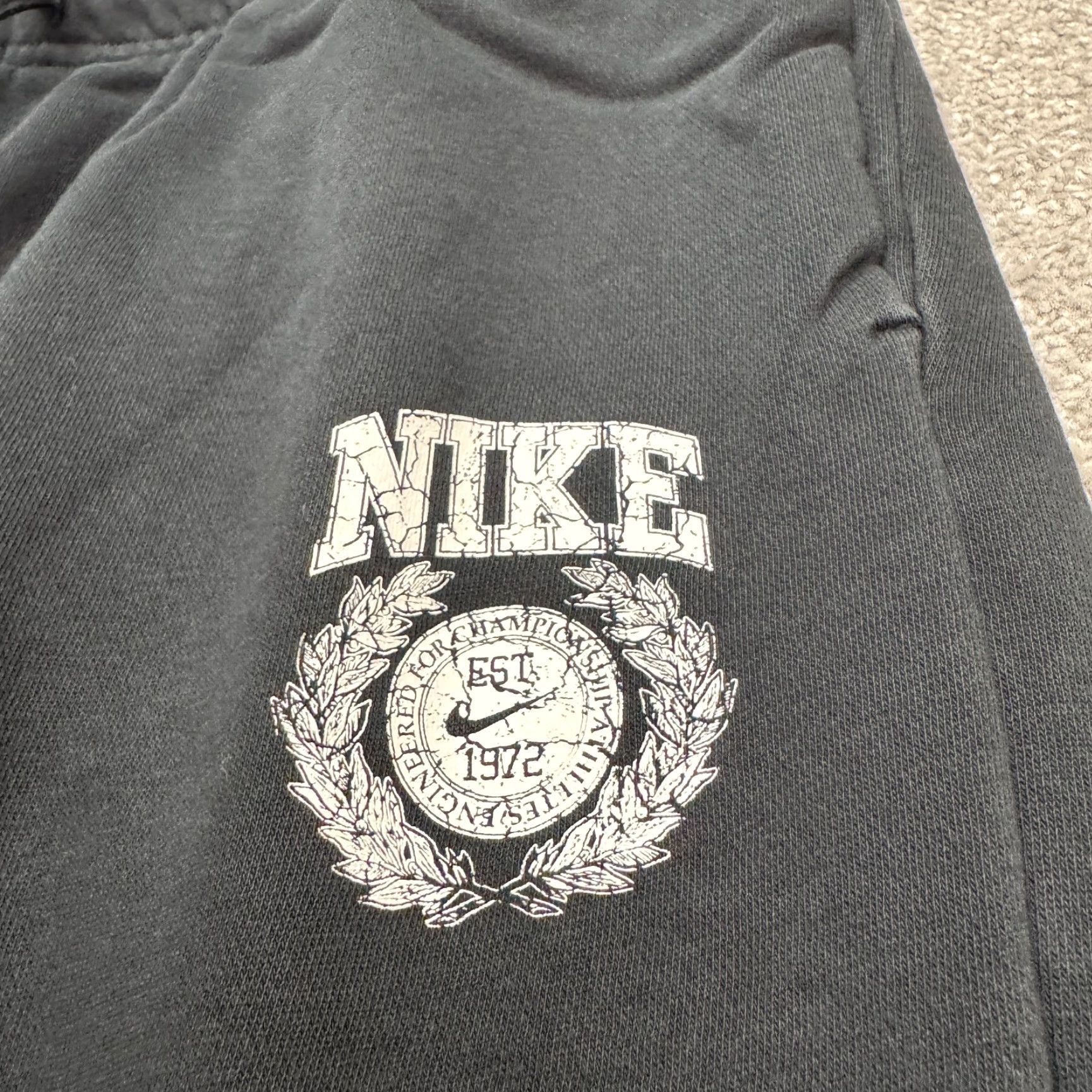 Nike Nike Jogger Sweatpants Adult Large Black Fleece Casual Activewear Size US 33 - 5 Thumbnail