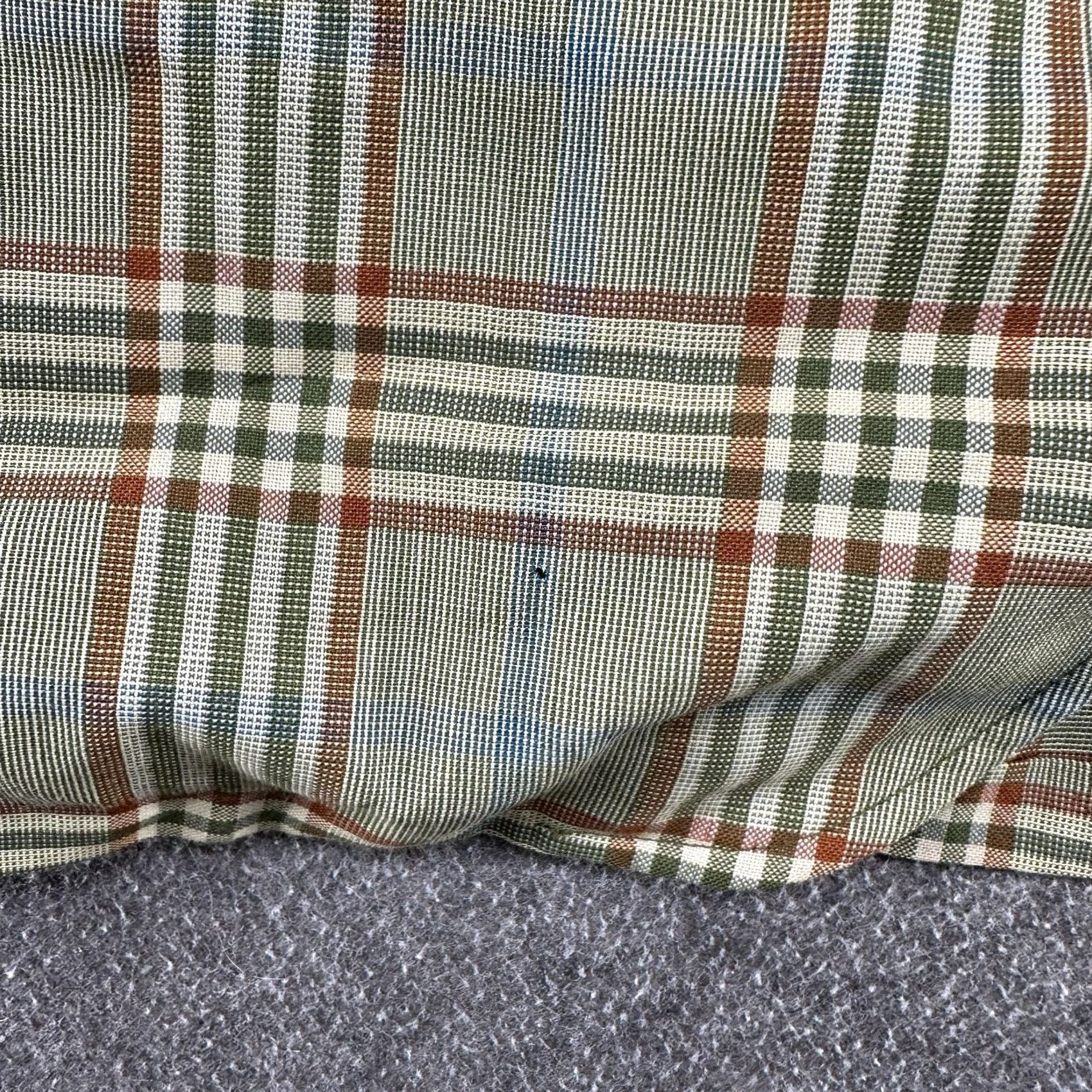Vintage VINTAGE Hughes Hatcher Suffrin Blazer Mens 42 Green Wool Windowpane Tweed Plaid 60s Suit Jacket Size 42R - 5 Thumbnail