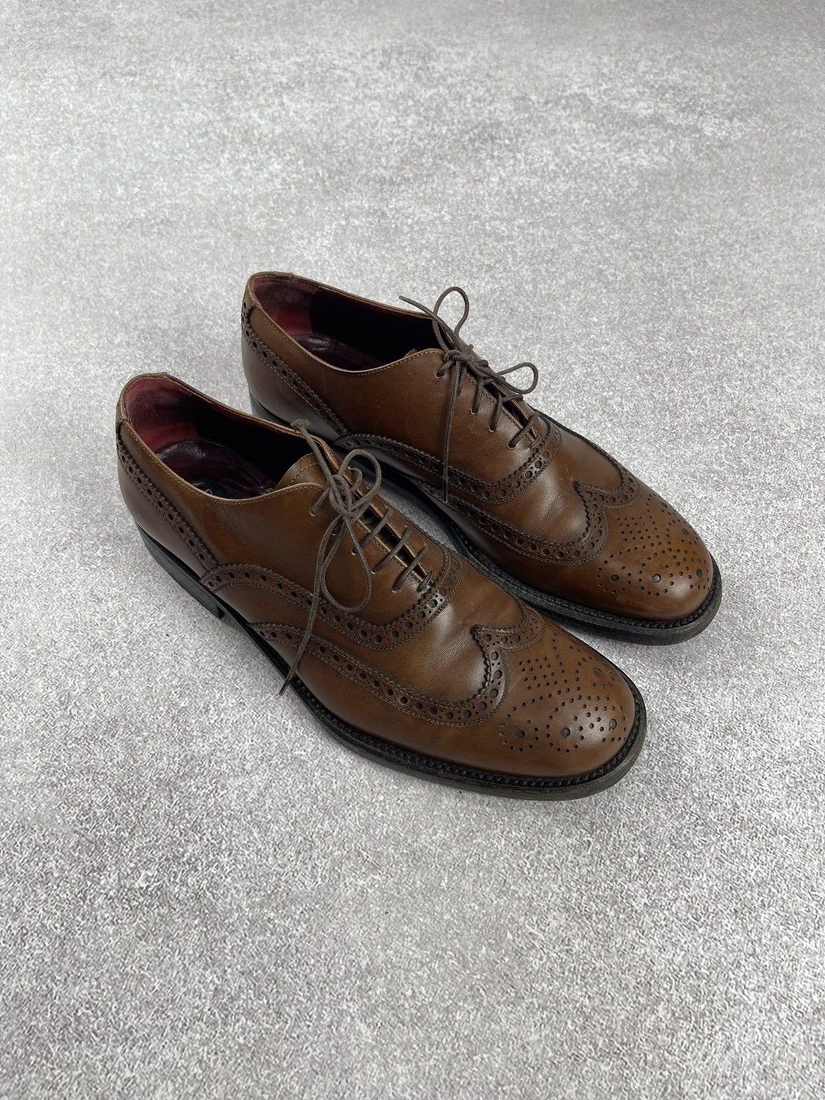 Dolce & Gabbana Dolce & Gabbana Vintage Leather Brogue Derby Men’s Shoes Size US 9 / EU 42 - 1 Thumbnail