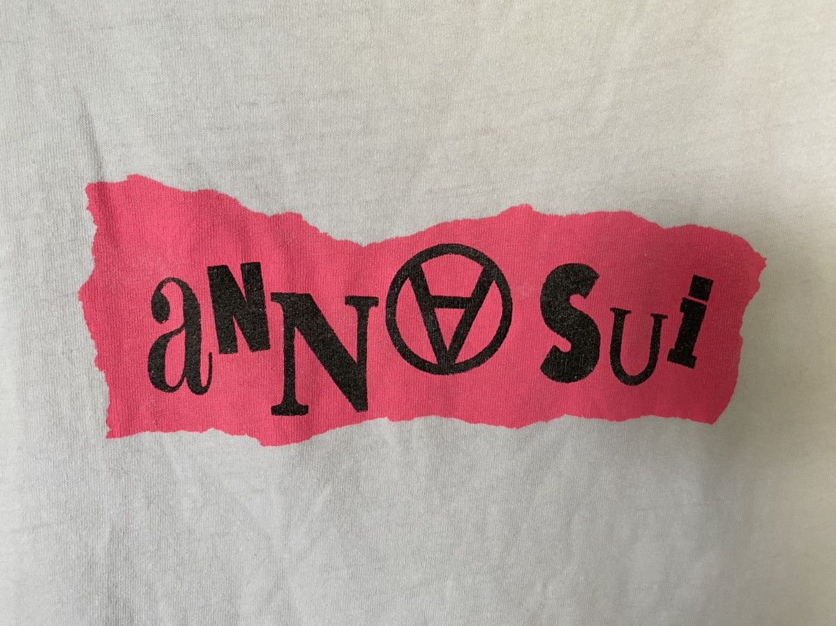 Anna Sui 1990s Anna Sui Anarchy Seditionaries logo crop tee Size S / US 4 / IT 40 - 4 Thumbnail