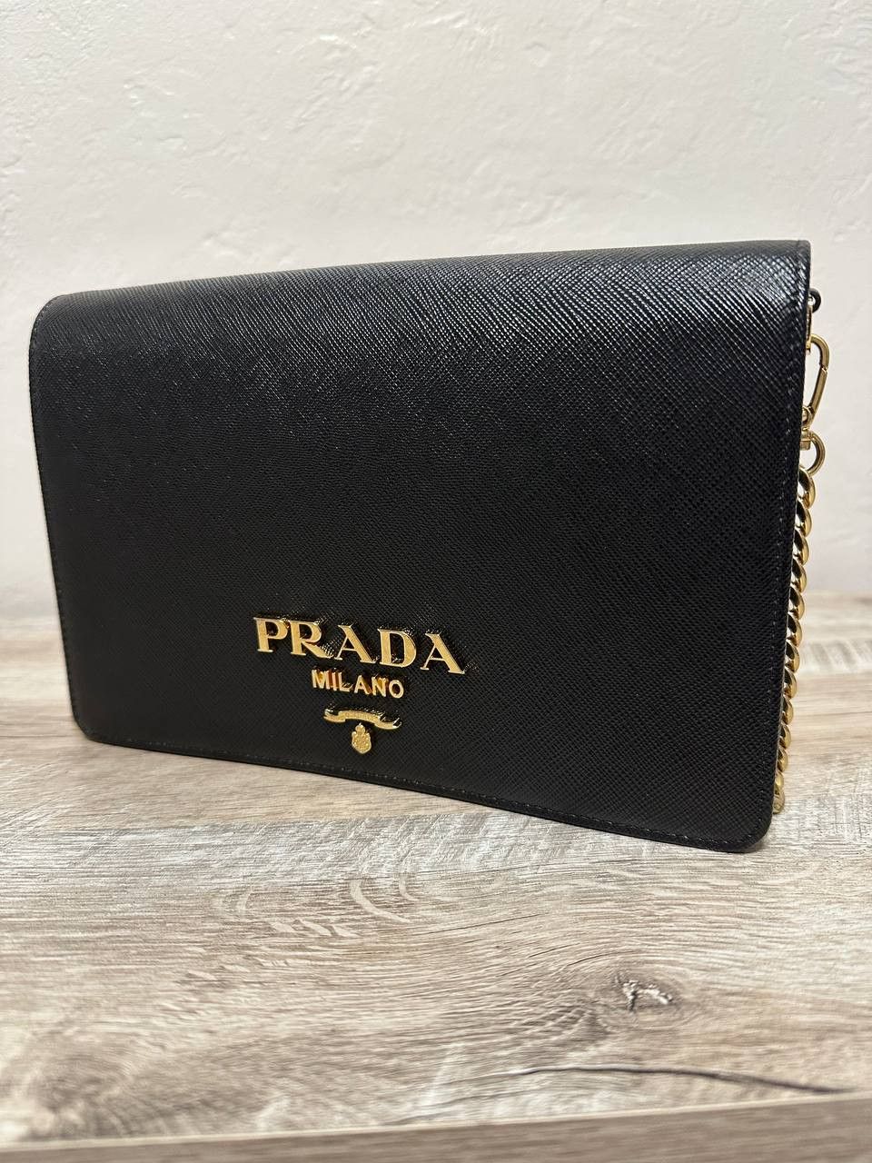 Prada Black Saffiano Leather Mini Bag Size ONE SIZE - 2 Thumbnail