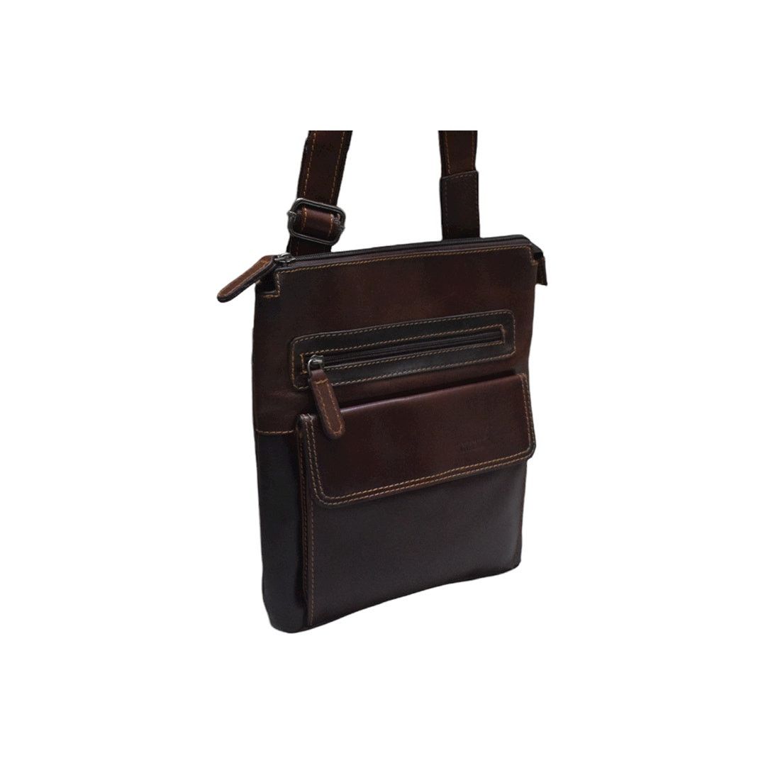 Handmade New Brown Leather Messenger Bag Size ONE SIZE - 2 Thumbnail