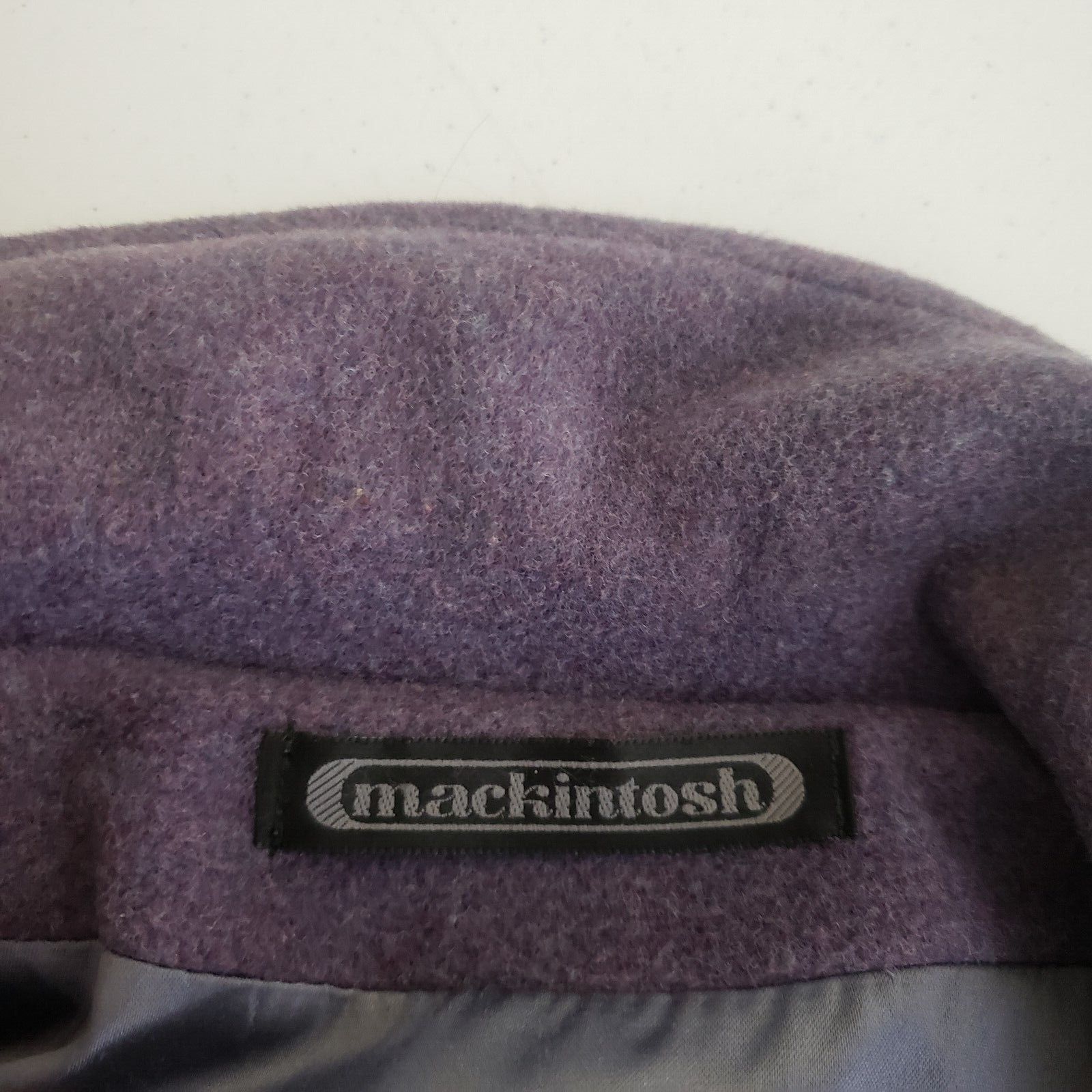 Mackintosh Vtg Mackintosh Lilac 90s Wool Peacoat Coat Jacket 10 USA Size M / US 6-8 / IT 42-44 - 7 Thumbnail