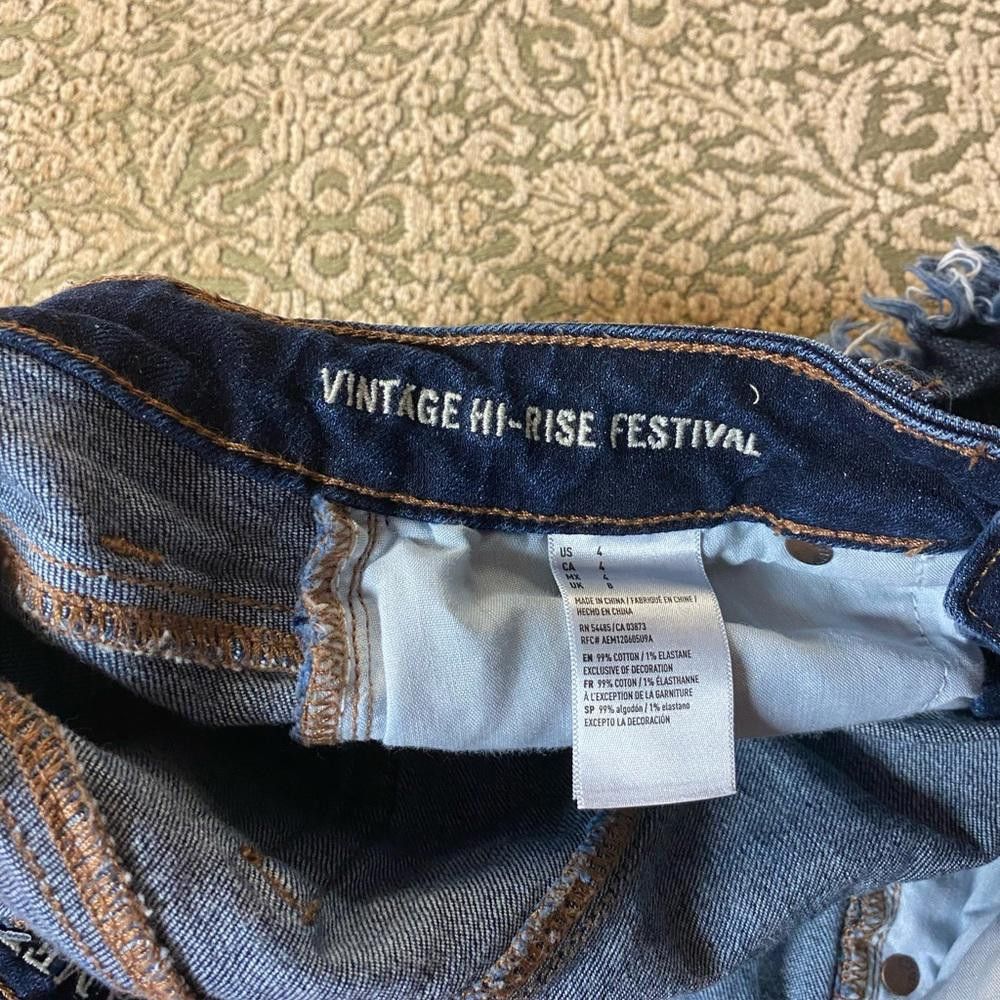 Designer American eagle vintage hi rise festival shorts Size 27" / US 4 / IT 40 - 2 Thumbnail
