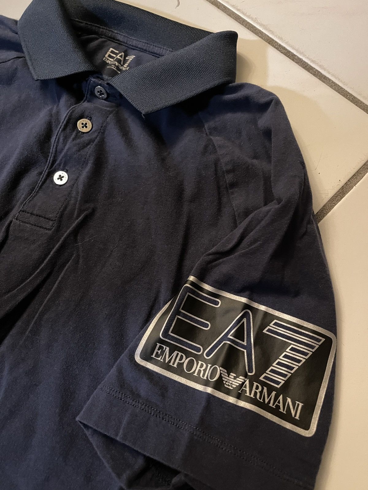Emporio Armani EA7 Emporio Armani Mens Blue Polo Shirt Size Large Size US L / EU 52-54 / 3 - 6 Thumbnail