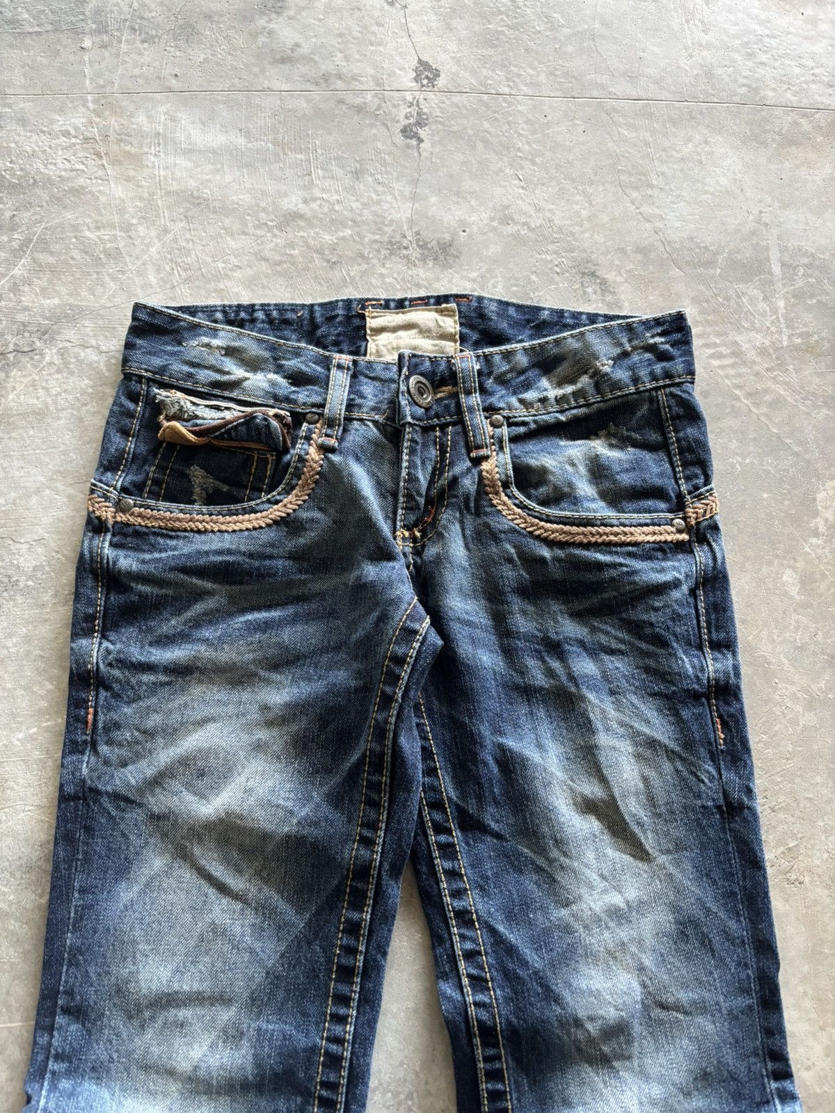 If Six Was Nine LOLITA flare up western style washed distressed japanese Size US 27 - 2 Thumbnail
