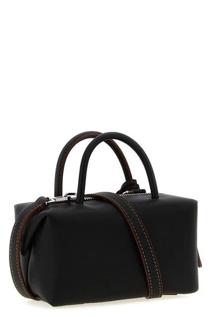 Max Mara MAX MARA Black Leather Holdall Top Handle New & Auth Size ONE SIZE - 2 Thumbnail