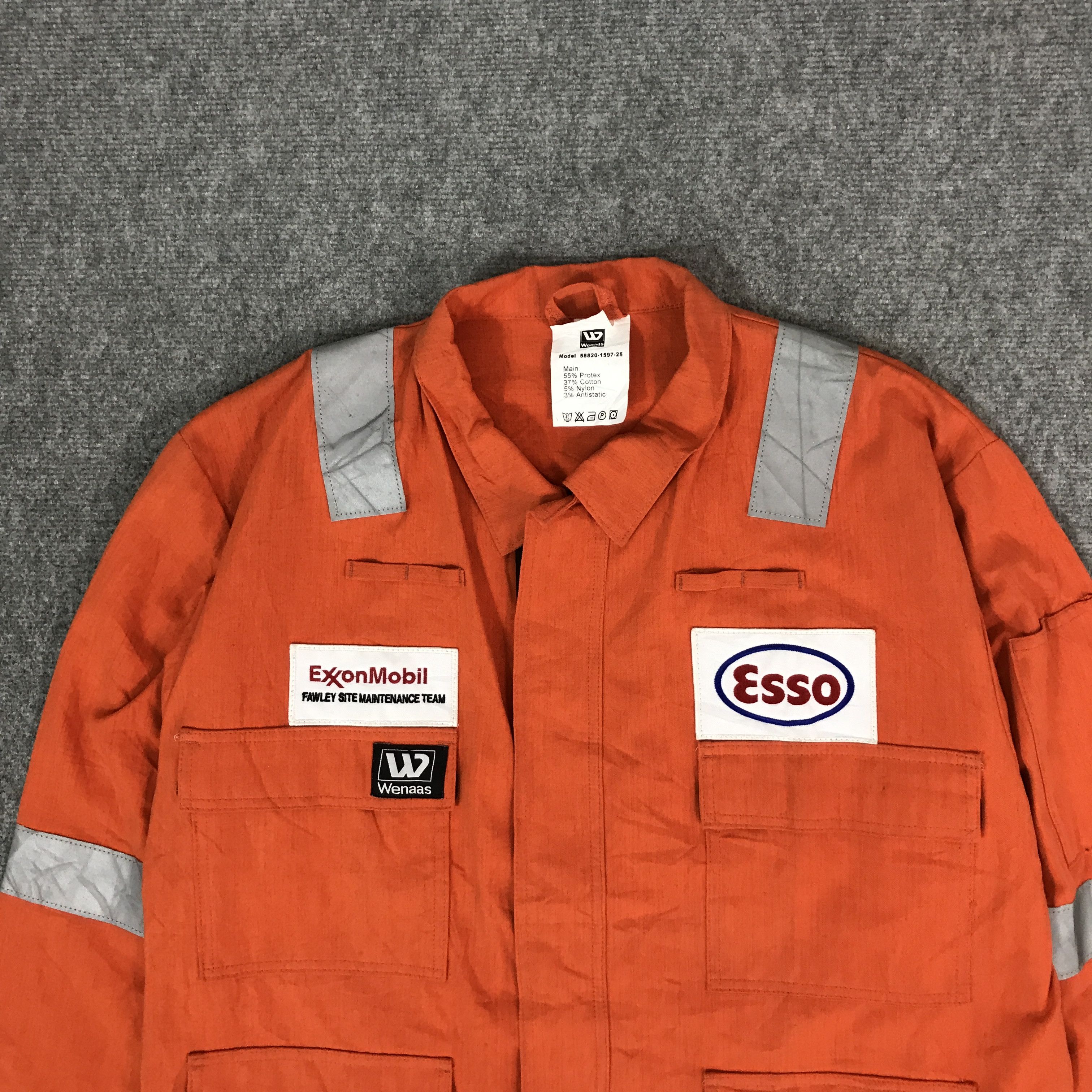 Japanese Brand EXONMOBIL ESSO OIL RACING JACKET Size US XL / EU 56 / 4 - 2 Thumbnail