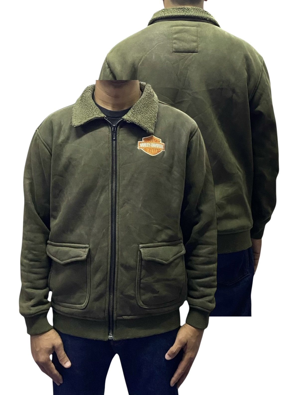 Harley Davidson Harley Davidson Double Pocket Bomber Jacket Size US L / EU 52-54 / 3 - 1 Thumbnail