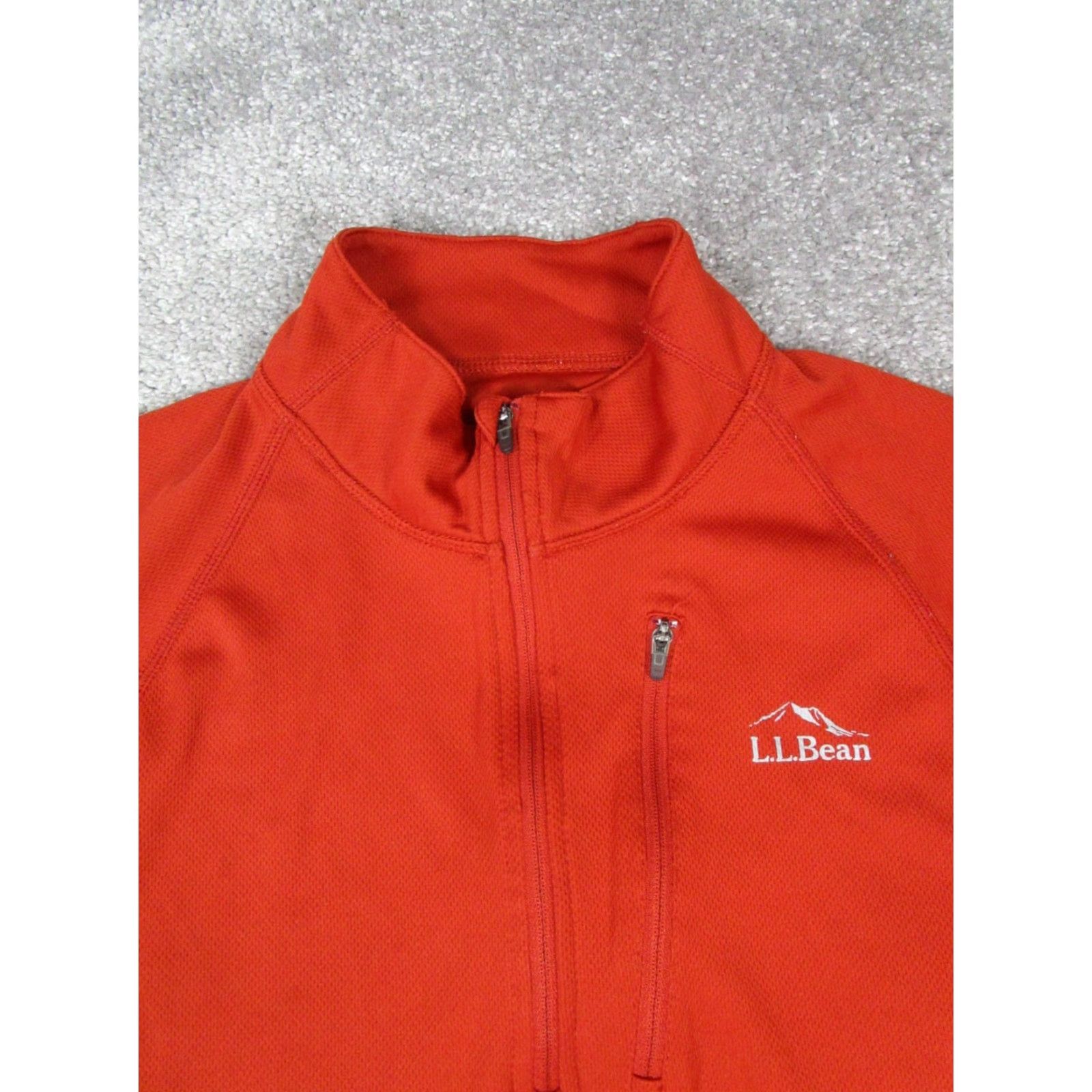 Vintage L.L.Bean Sweater Mens Small Red Hiking Quarter Zip Shirt Size US S / EU 44-46 / 1 - 2 Thumbnail