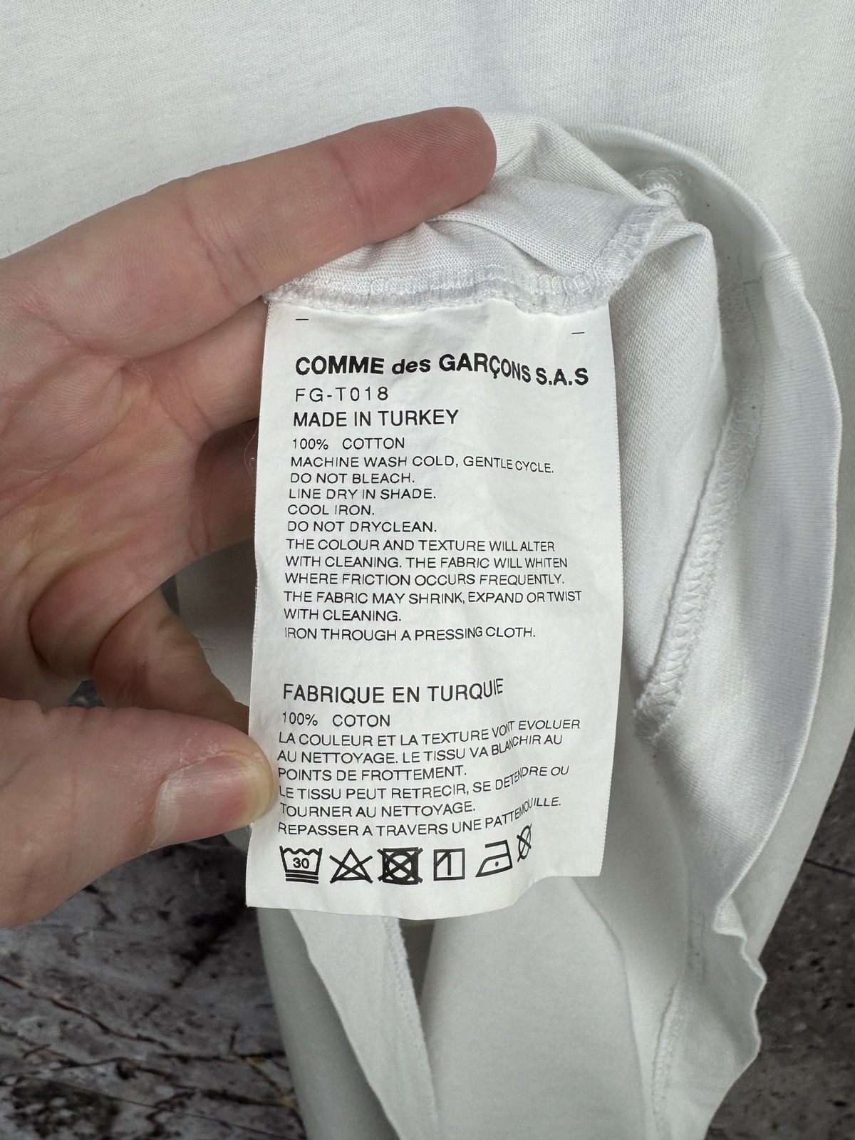Comme des Garcons SHIRT T-Shirt Comme des Garsons Shirt White Size X (fits like M) Size US M / EU 48-50 / 2 - 16 Thumbnail