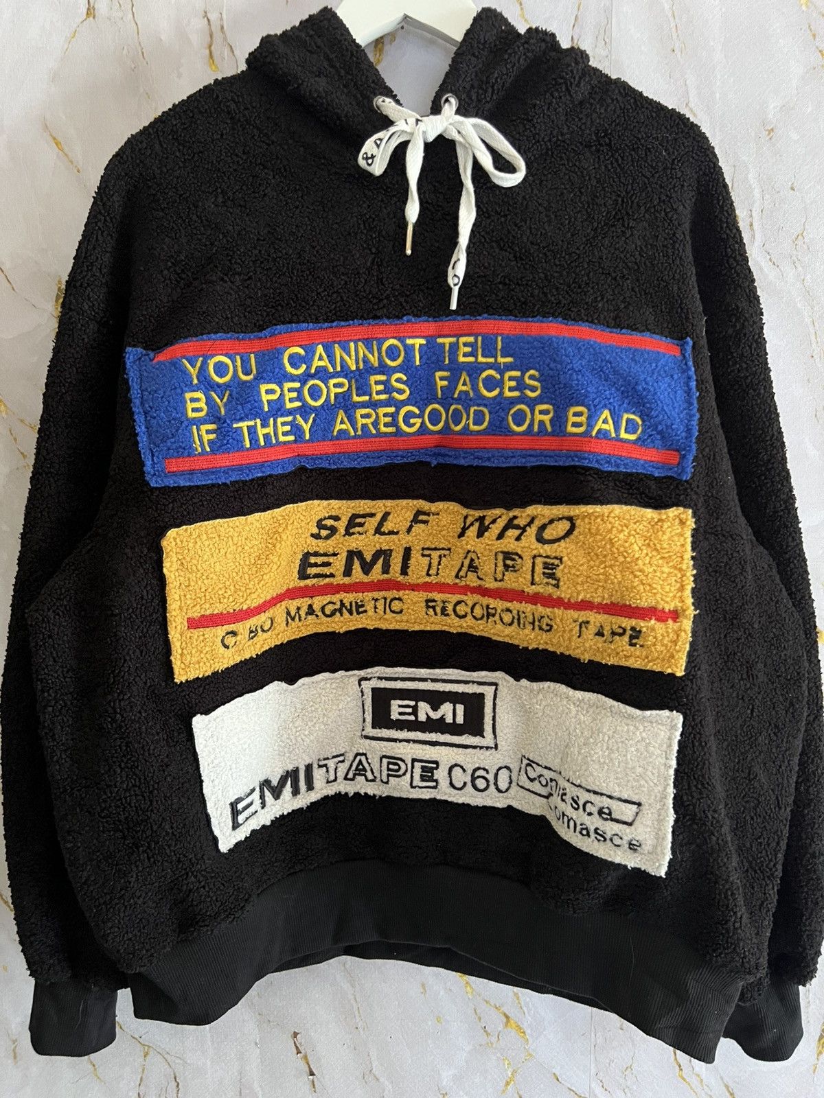 Japanese Brand Volcan & Aphrodite Chenille Patch Fleece Hoodie Size US XXL / EU 58 / 5 - 1 Thumbnail