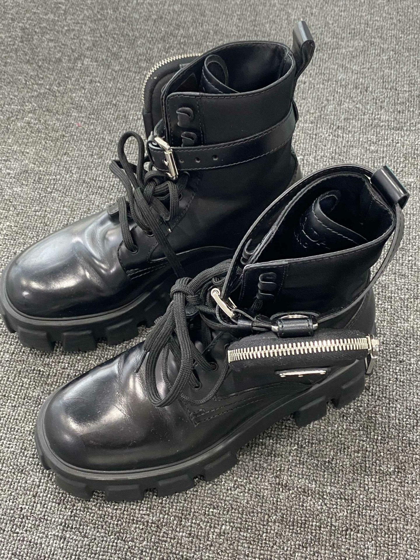 Prada Prada Retro Black Boots us_7-5 Women Size US 7.5 / IT 37.5 - 1 Thumbnail
