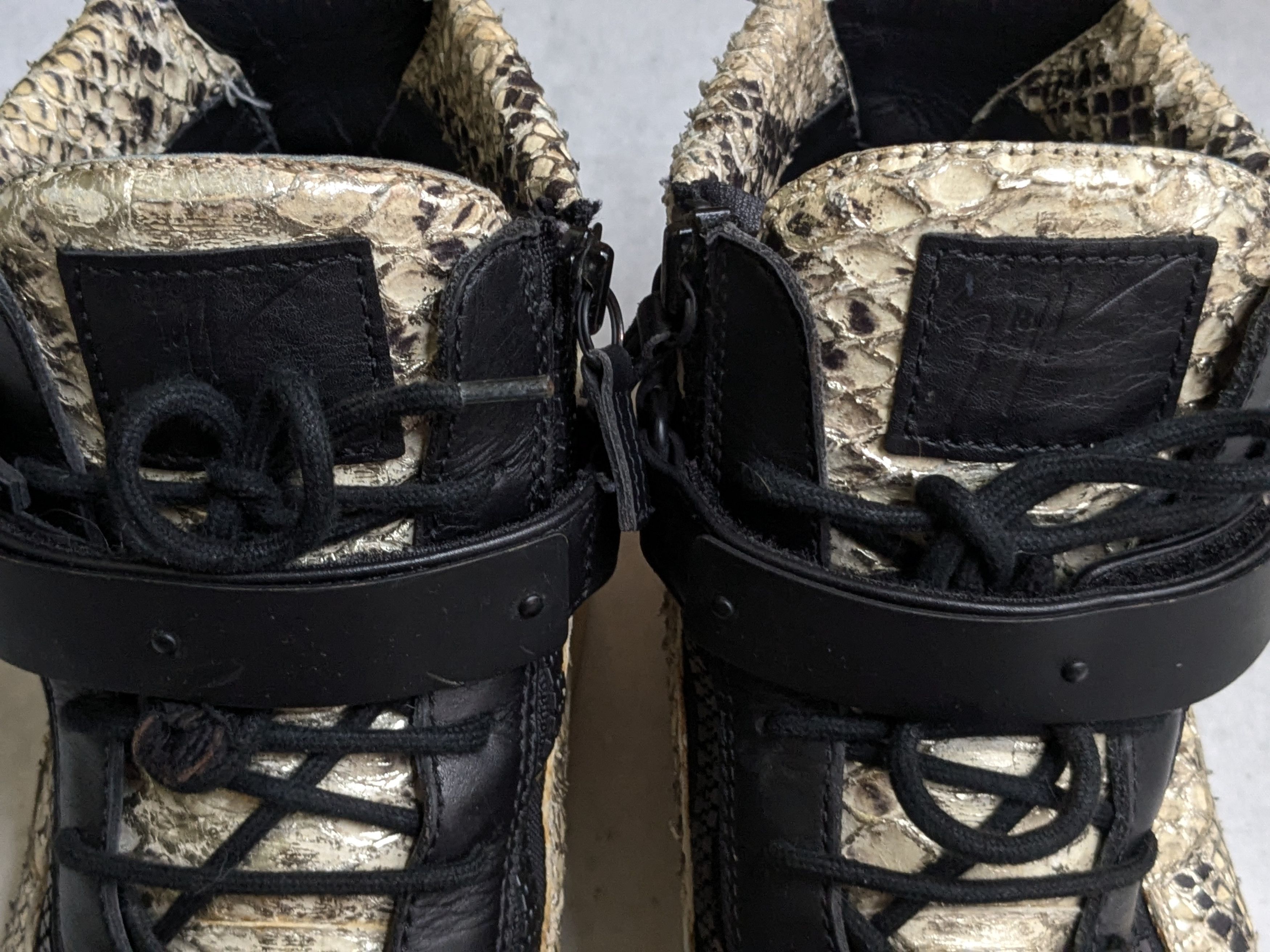 Giuseppe Zanotti Giuseppe Zanotti Sneakers Snakeskin Black 12 45 Size US 12 / EU 45 - 5 Thumbnail