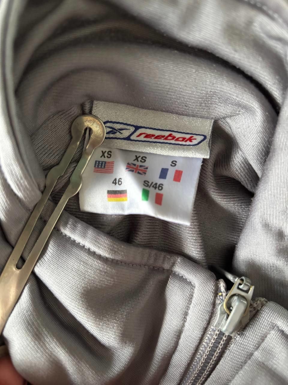 Reebok Reebok Track Jacket Size XS Silver/Black Full Zip Vintage Size US XS / EU 42 / 0 - 8 Thumbnail