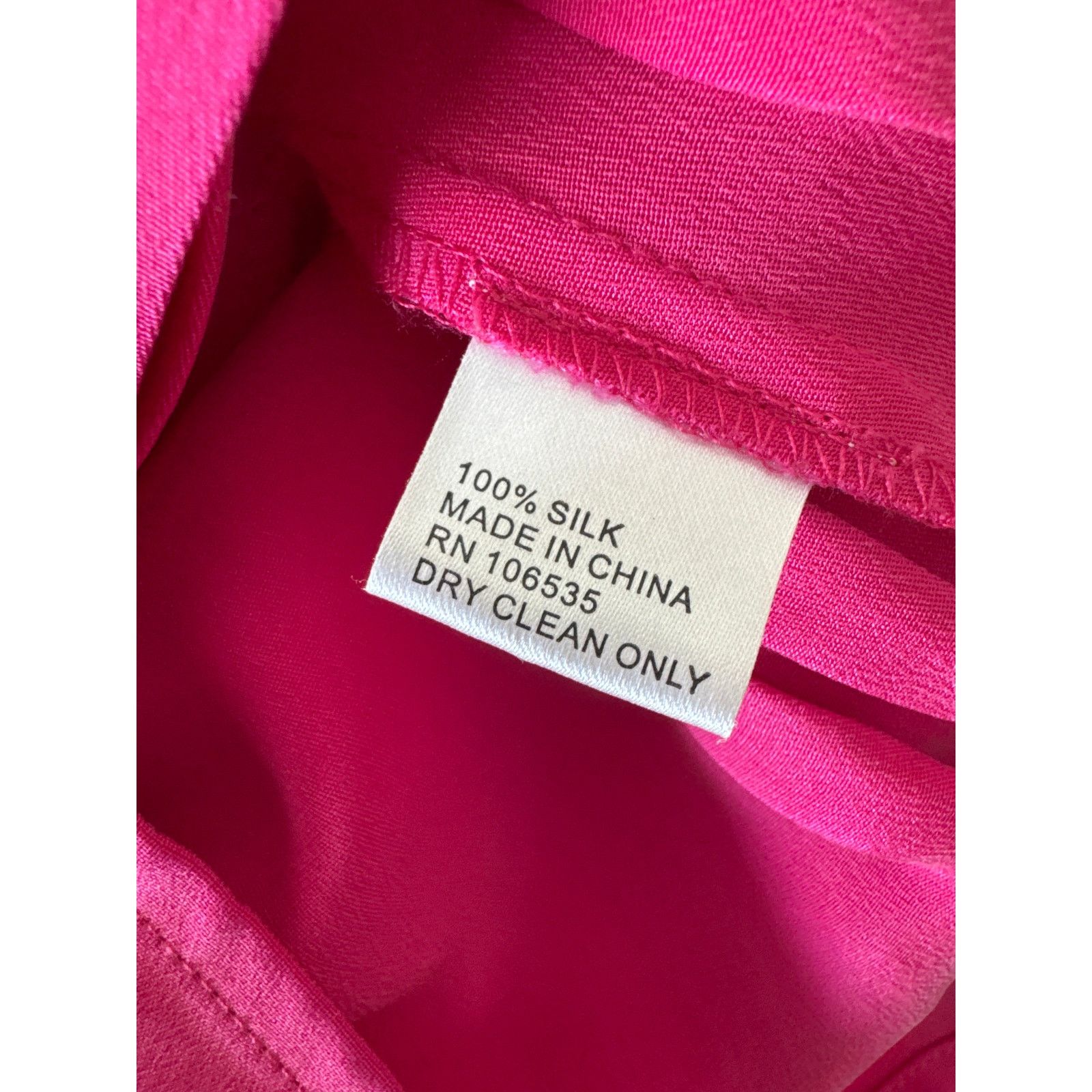 Other MADISON MARCUS Silk Fuchsia Draped Pleated Cowl Neck Blouse Size M / US 6-8 / IT 42-44 - 10 Thumbnail