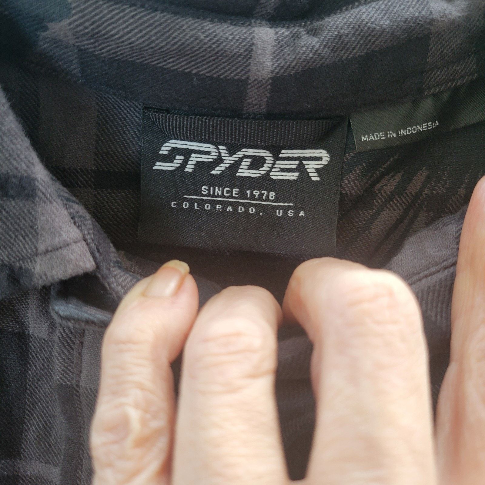 Spyder Spyder Creston Flannel Long Sleeve Shirt Eagle SZ XXL BLACK Size US XXL / EU 58 / 5 - 6 Thumbnail