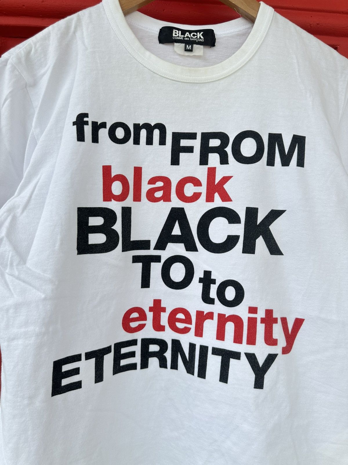 Comme des Garcons Black Comme des Garcons Black To Eternity Tee Size US M / EU 48-50 / 2 - 2 Thumbnail