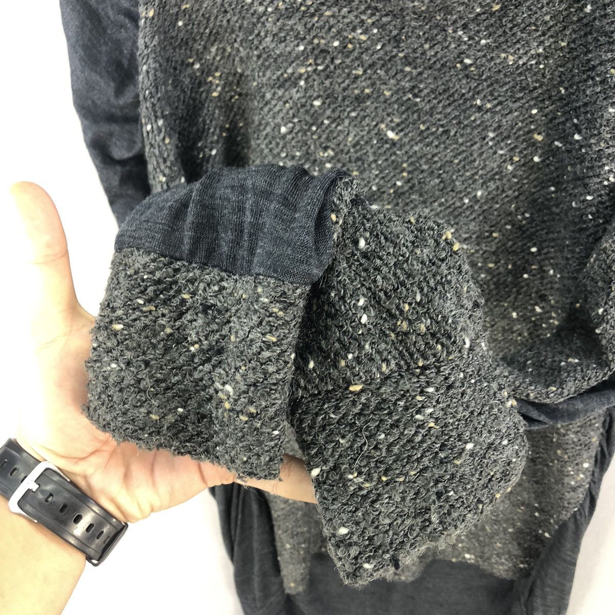 Yohji Yamamoto Limi Feu Ss03 Hybrid Grunge Distressed L/sleeve Top Size S / US 4 / IT 40 - 9 Thumbnail