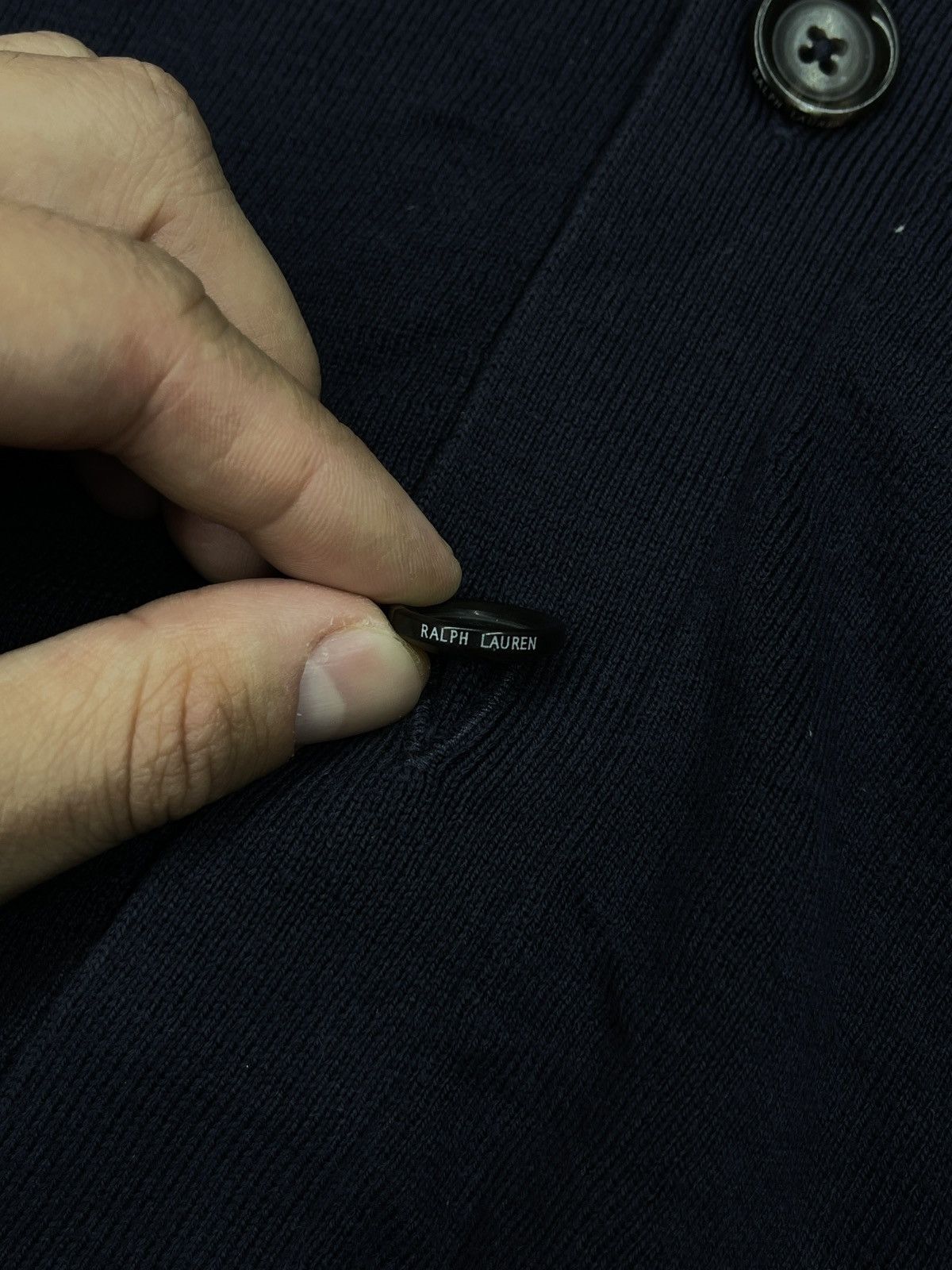 Polo Ralph Lauren Vintage Polo Ralph Lauren Baggy Cardigan Navy Y2K Rugby Size US XL / EU 56 / 4 - 7 Thumbnail