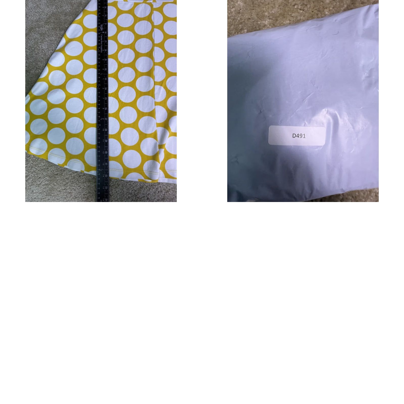 Vintage New York & Company Yellow Polka Dot Dress w Pockets XS Women's A-Line Knee Length Size XS / US 0-2 / IT 36-38 - 9 Thumbnail