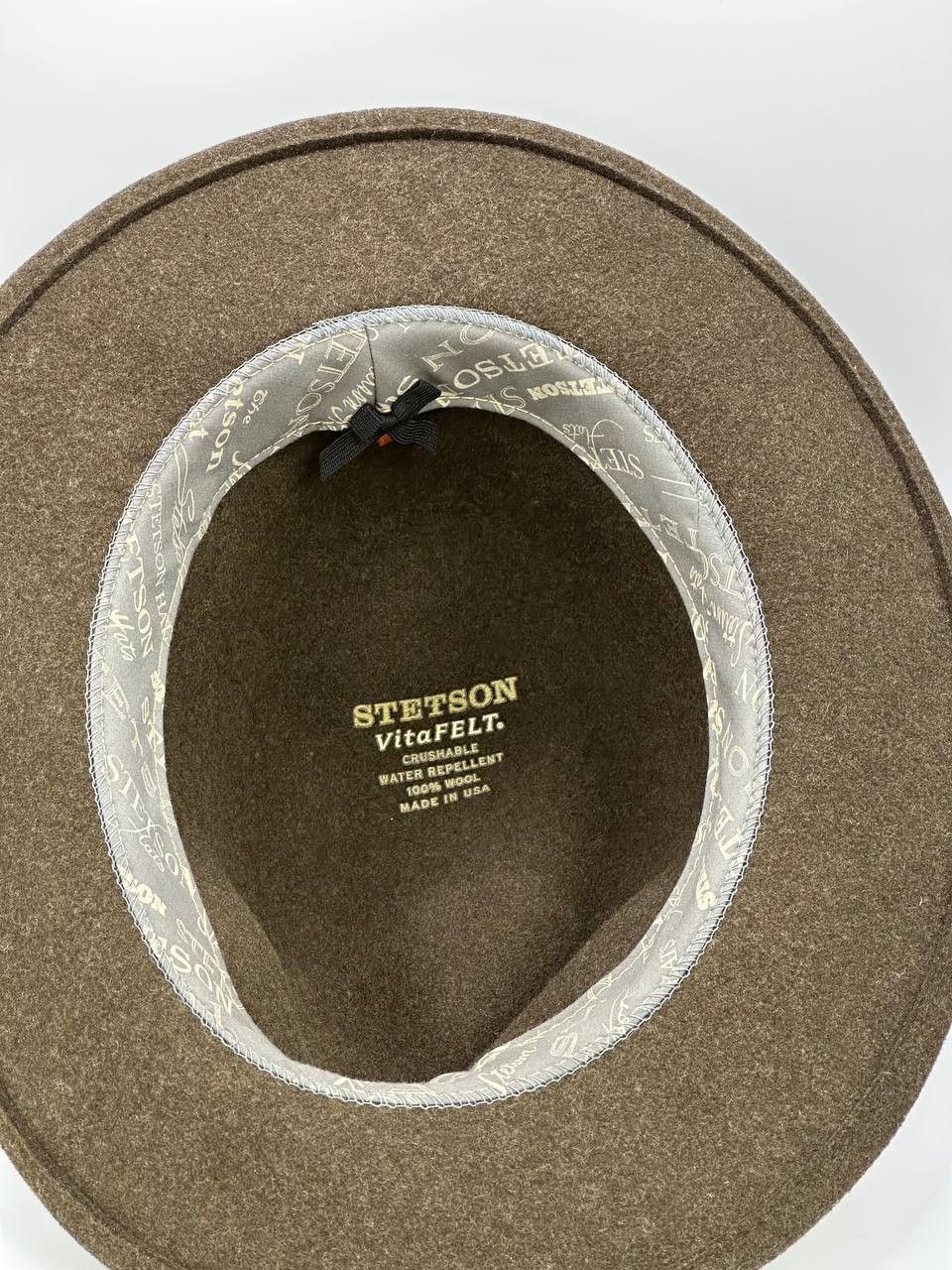 Stetson Stetson VitaFelt Wool Felt Fedora Hat Olive Green Size ONE SIZE - 7 Thumbnail
