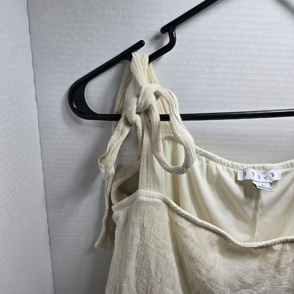 The Unbranded Brand Women's HYFVE Beige Tiered Ruffle Mini Dress L Size L / US 10 / IT 46 - 4 Thumbnail