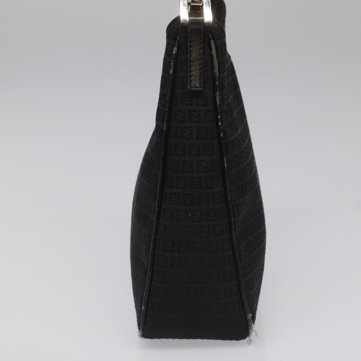 Fendi FENDI Zucchino Canvas Shoulder Bag Black Size ONE SIZE - 5 Thumbnail
