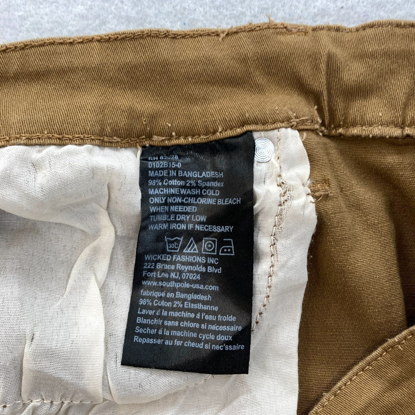 Southpole Southpole Jeans Slim Straight Denim 38x32 Brown Stretch CCLX Flex Mens Regular 38 Inseam 32in Brown Cotton Blend Spandex Straight Leg Jeans Size US 38 / EU 54 - 5 Thumbnail