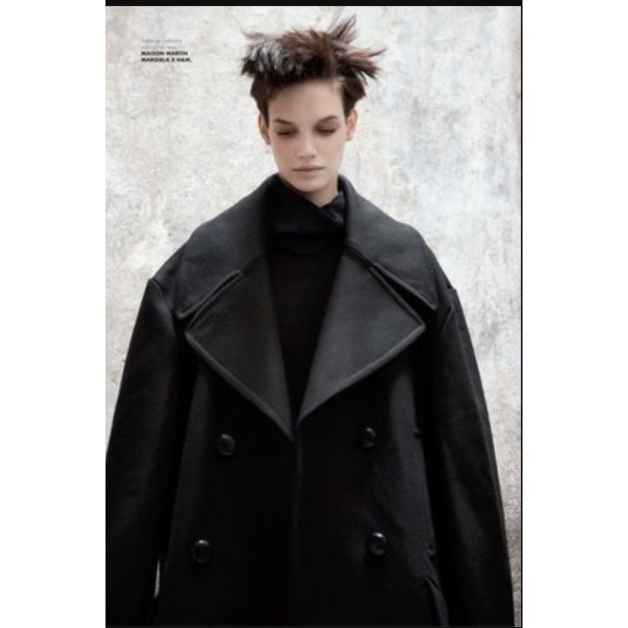 image of H&m x Maison Margiela Navy Oversized Peacoat Jacket, Men's (Size Medium)