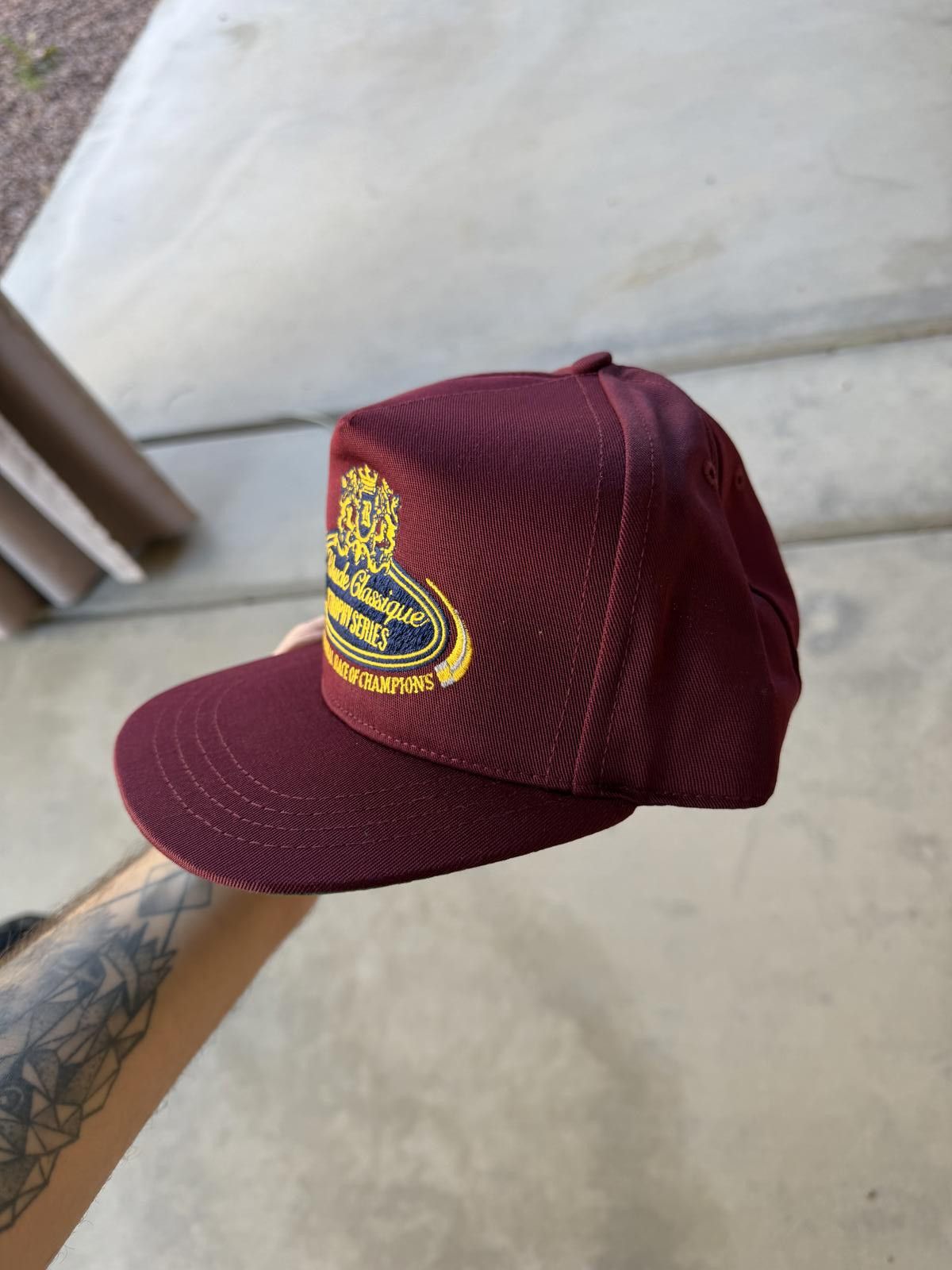 Rhude Rhude Racing Championship Hat Burgundy Snapback Brand New Size ONE SIZE - 2 Thumbnail