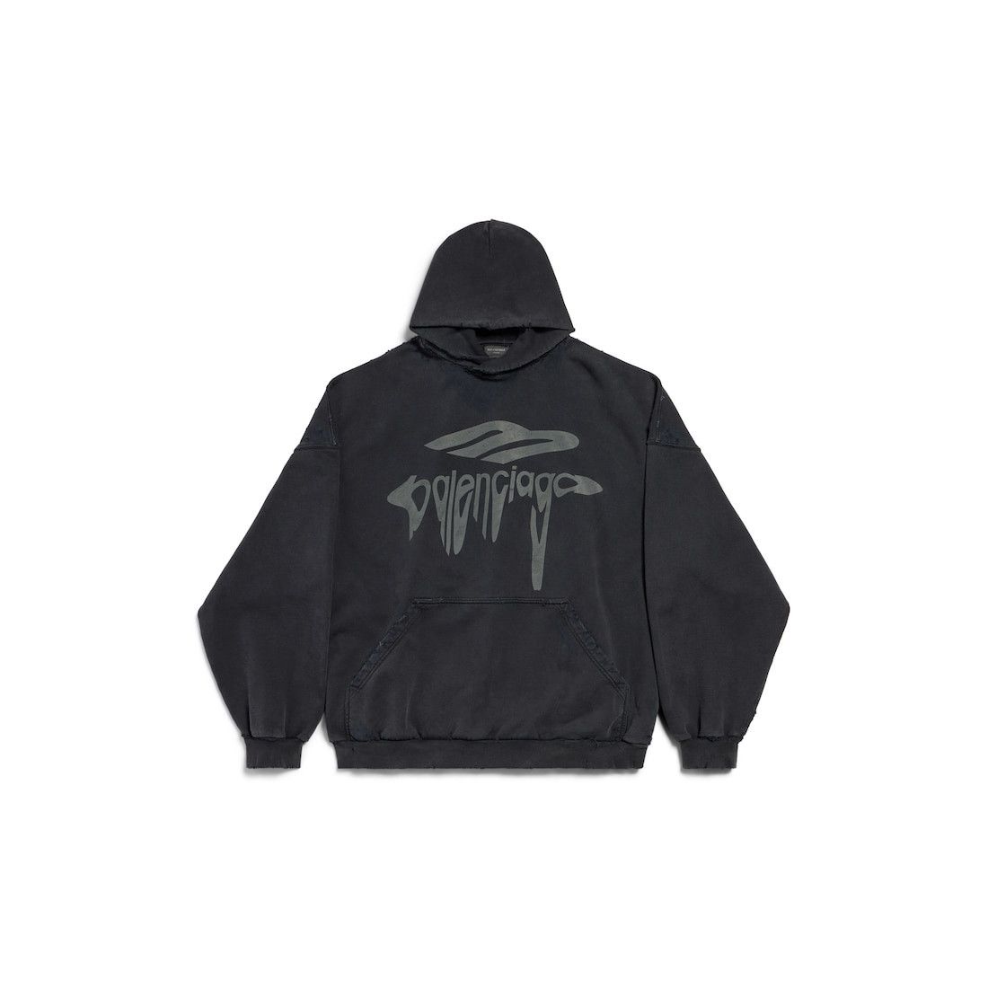 Balenciaga men's 3b liquified hoodie large fit in black Size US L / EU 52-54 / 3 - 1 Thumbnail