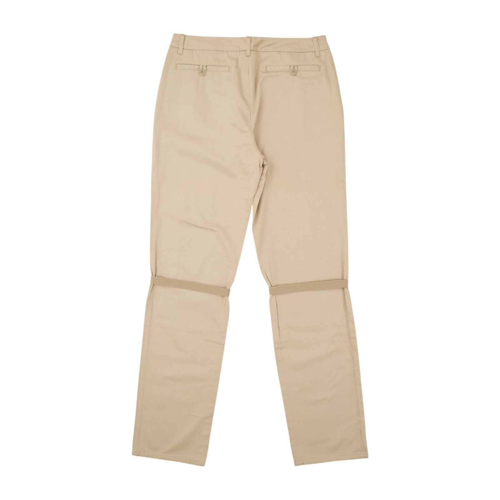 Helmut Lang Beige Straps Trousers Size US 30 / EU 46 - 2 Thumbnail